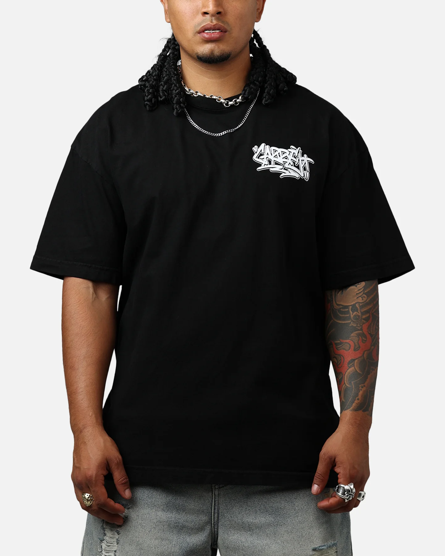 Carre Tagged T-Shirt Black - Image 2