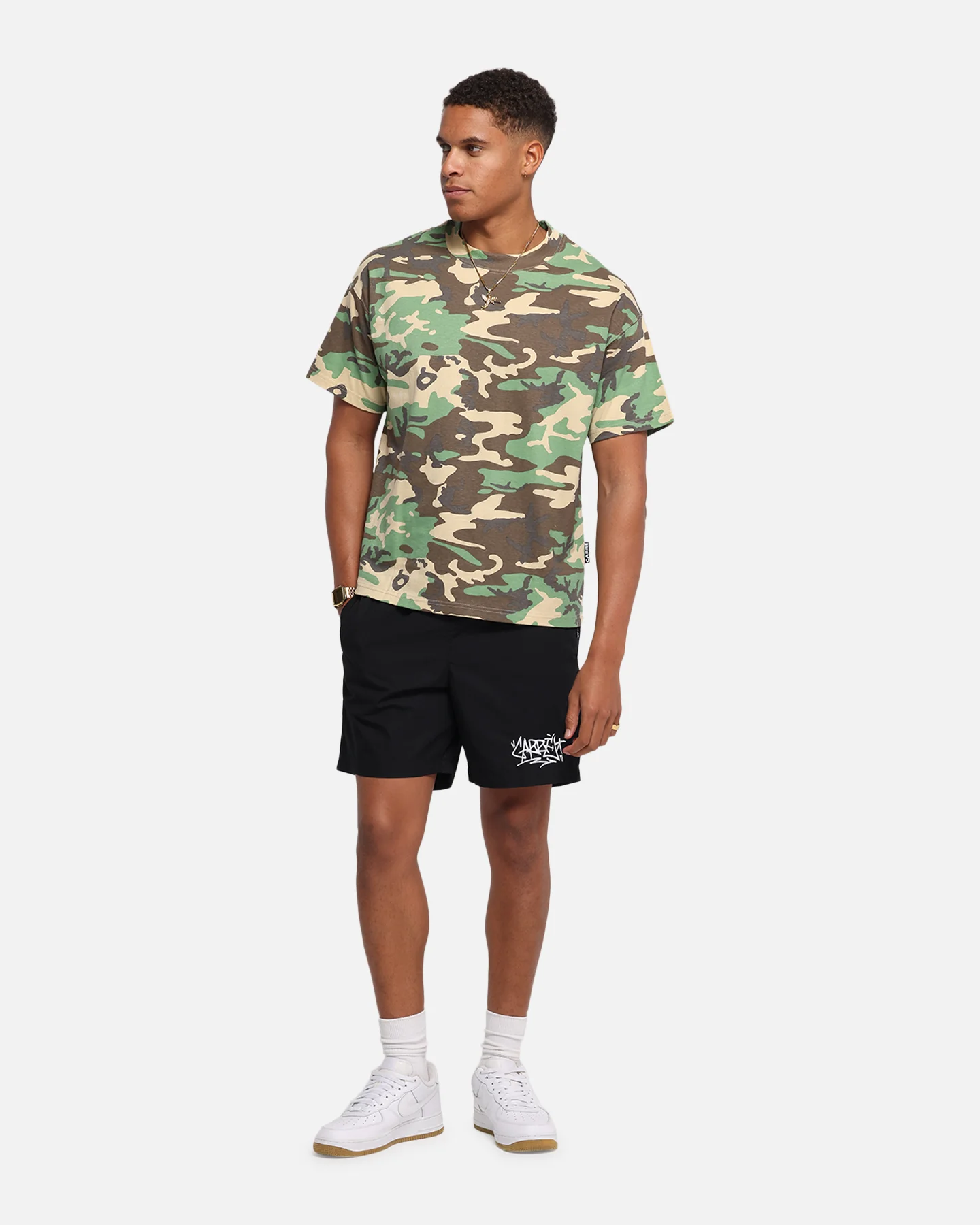 Carre Tagline Beach Shorts Black - Image 2