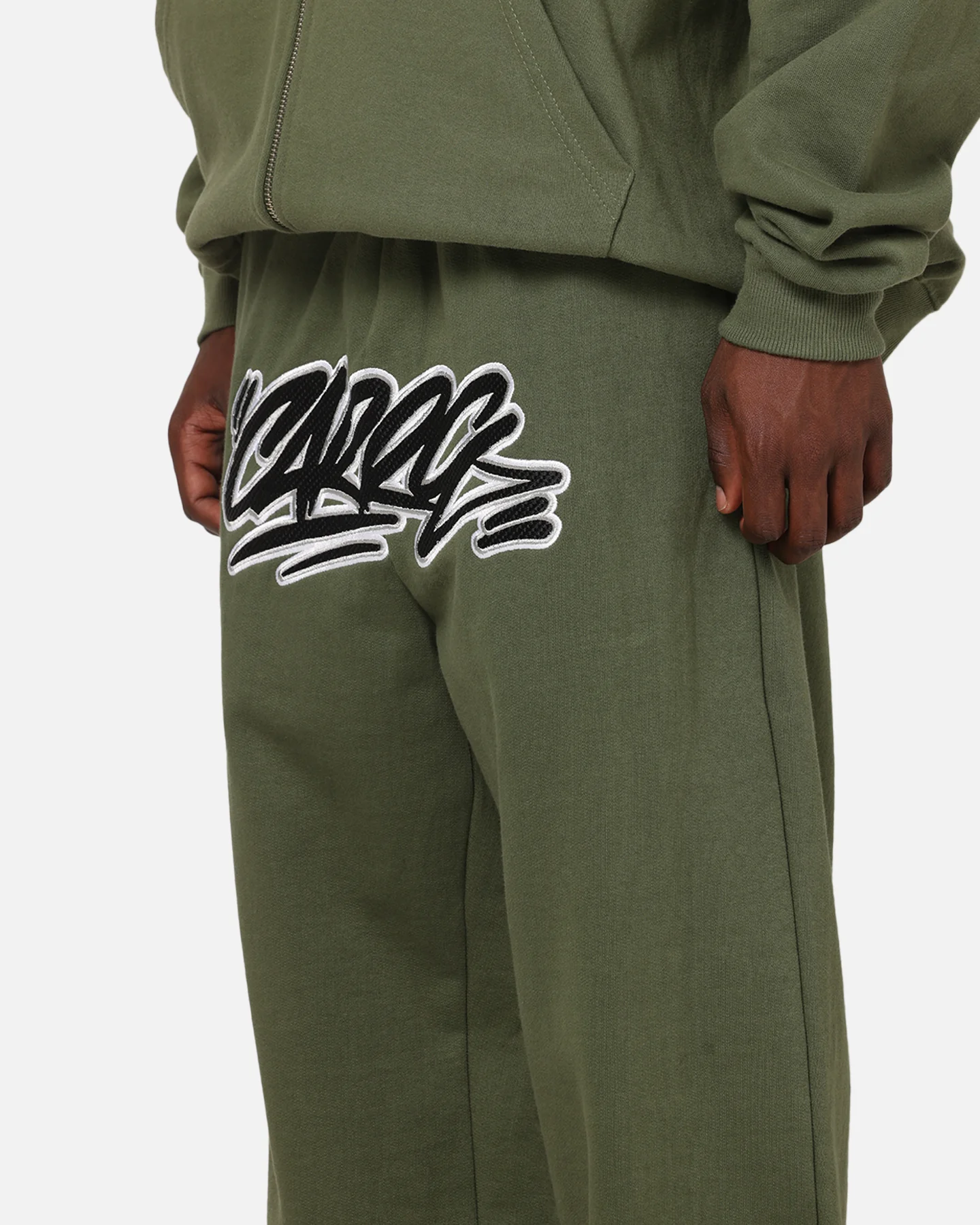Carre Terrace Trackpants Olive - Image 3