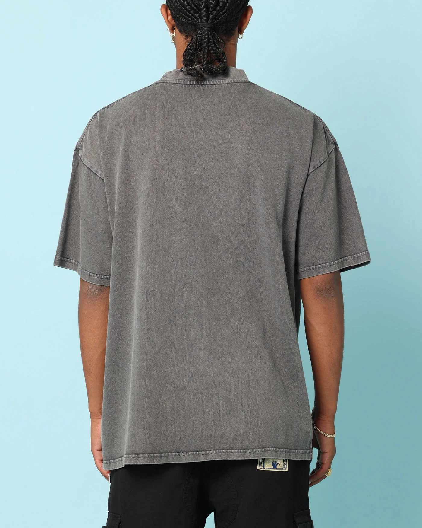 Carre Tired Eyes T-Shirt Washed Charcoal - Image 3
