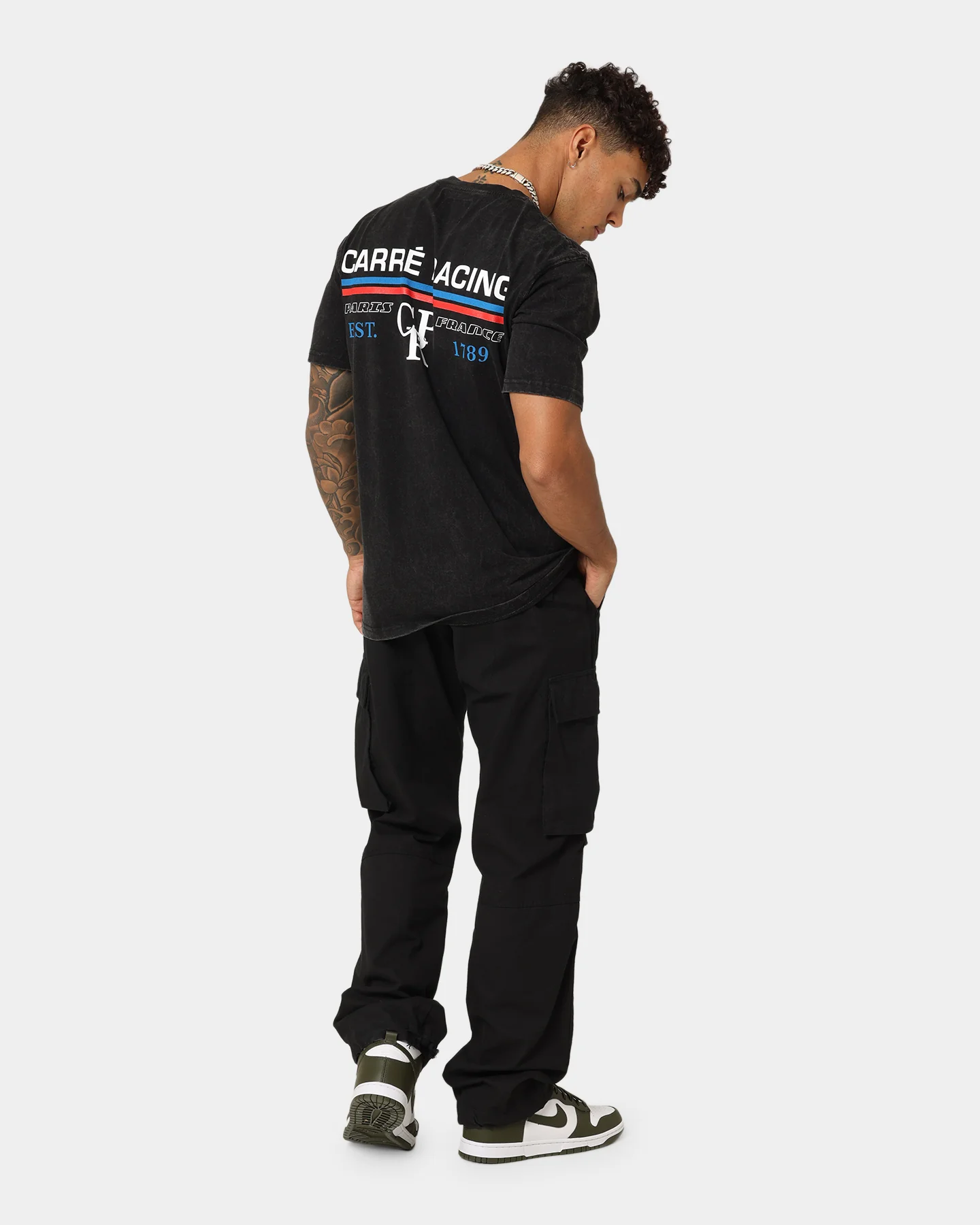 Carre Track Day T-Shirt Black Wash - Image 3