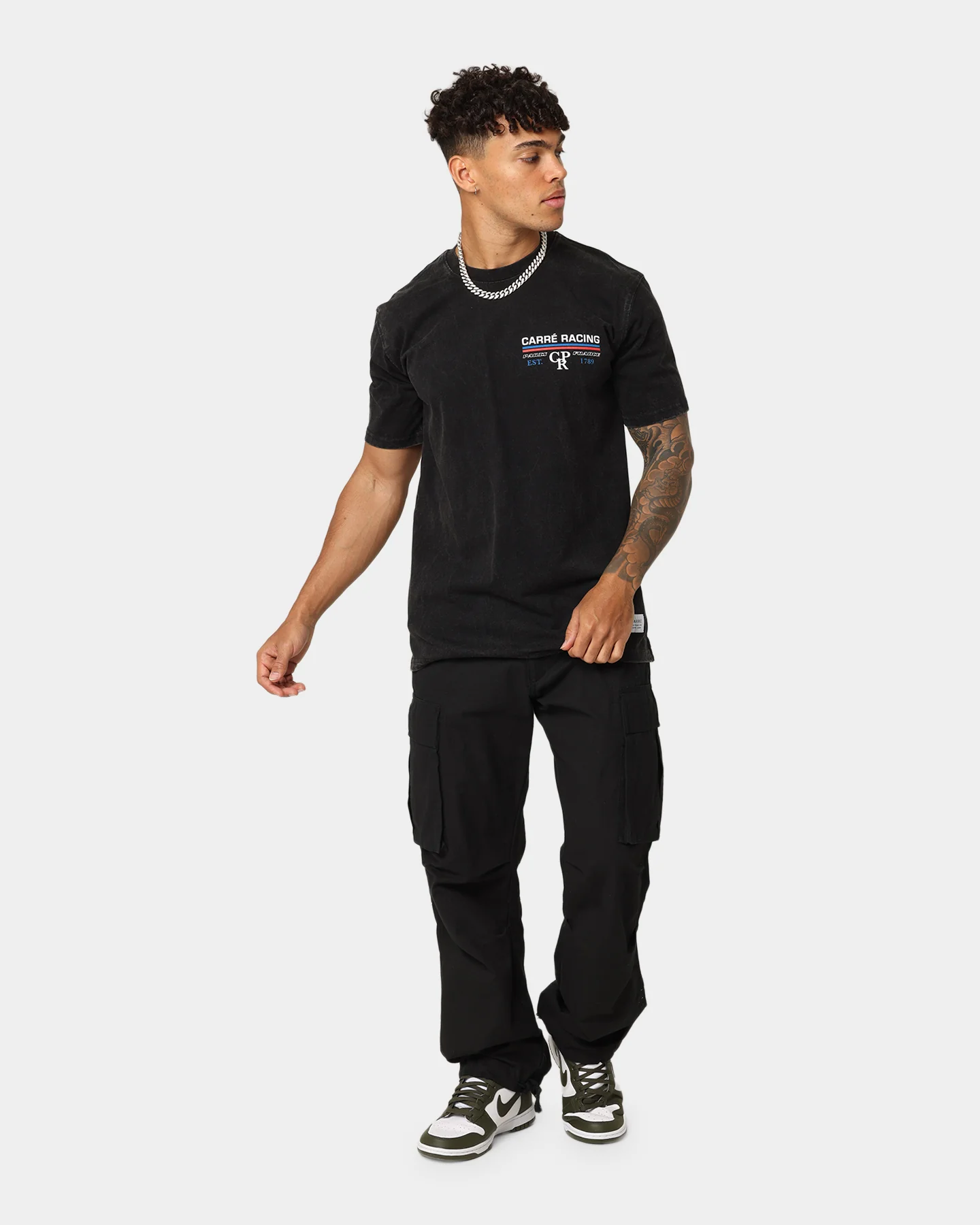 Carre Track Day T-Shirt Black Wash - Image 8