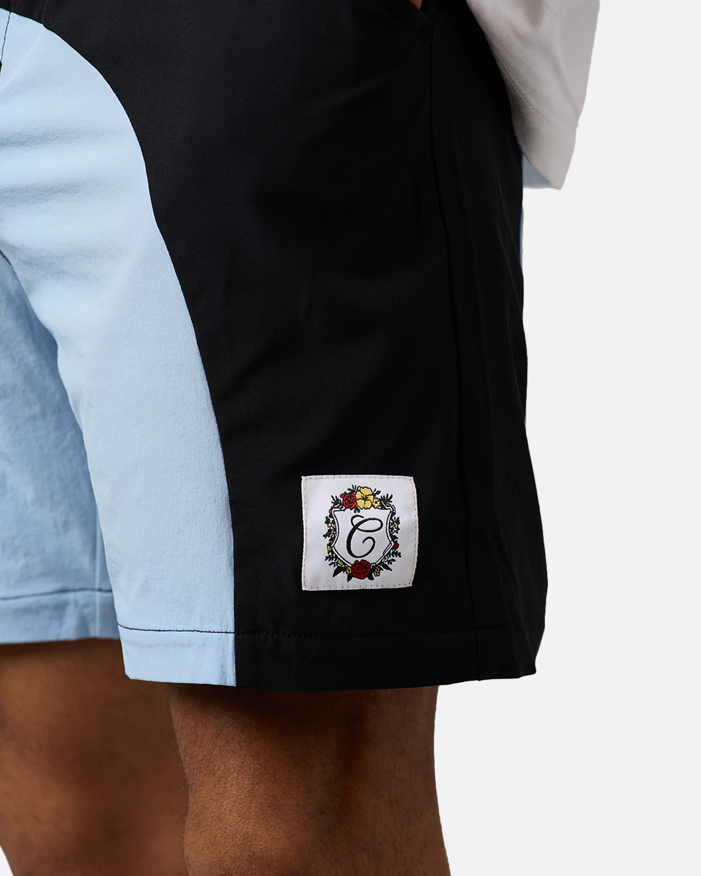 Carre Two Tone Shorts Black/Light Blue - Image 7