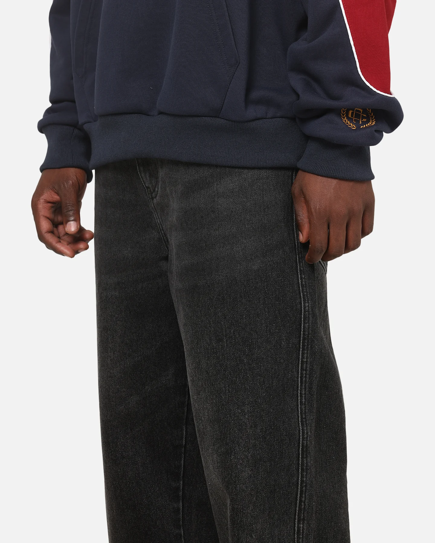 Carre Union Straight Fit Jeans Washed Black - Image 3