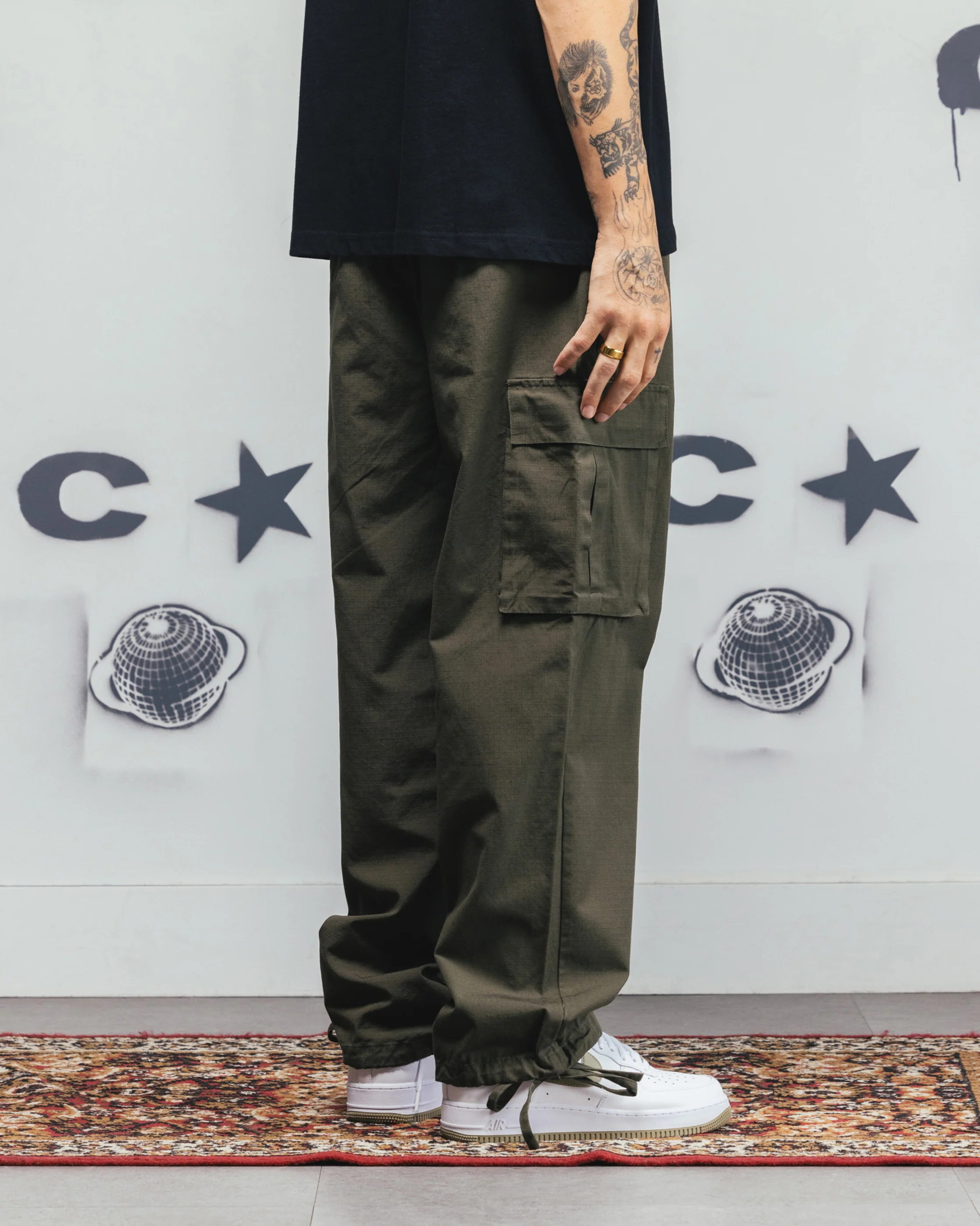 Carre Universal Cargo Joggers Khaki - Image 6