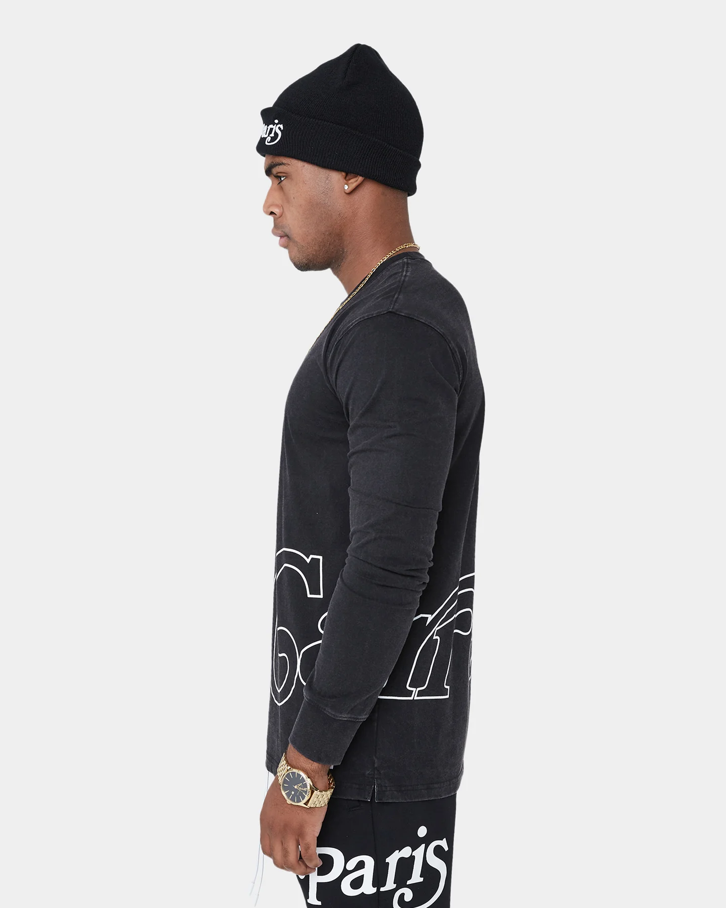 Carré Volle Classique Long Sleeve T-Shirt Washed Black - Image 5