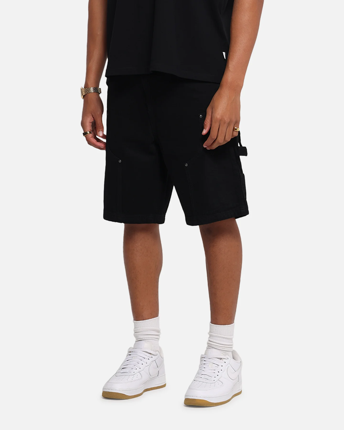 Carre Weatherwear Carpenter Jorts Black - Image 6