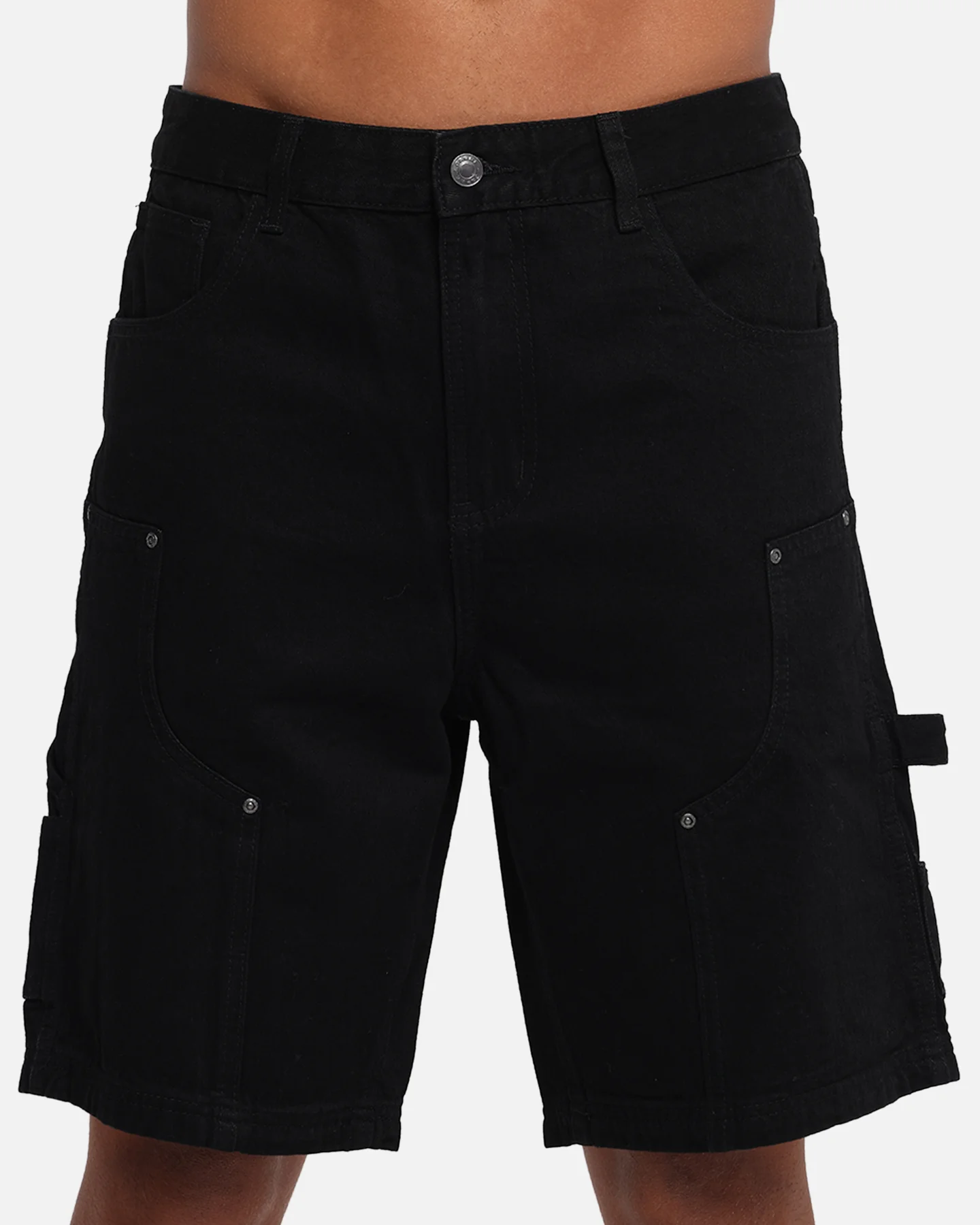 Carre Weatherwear Carpenter Jorts Black - Image 7
