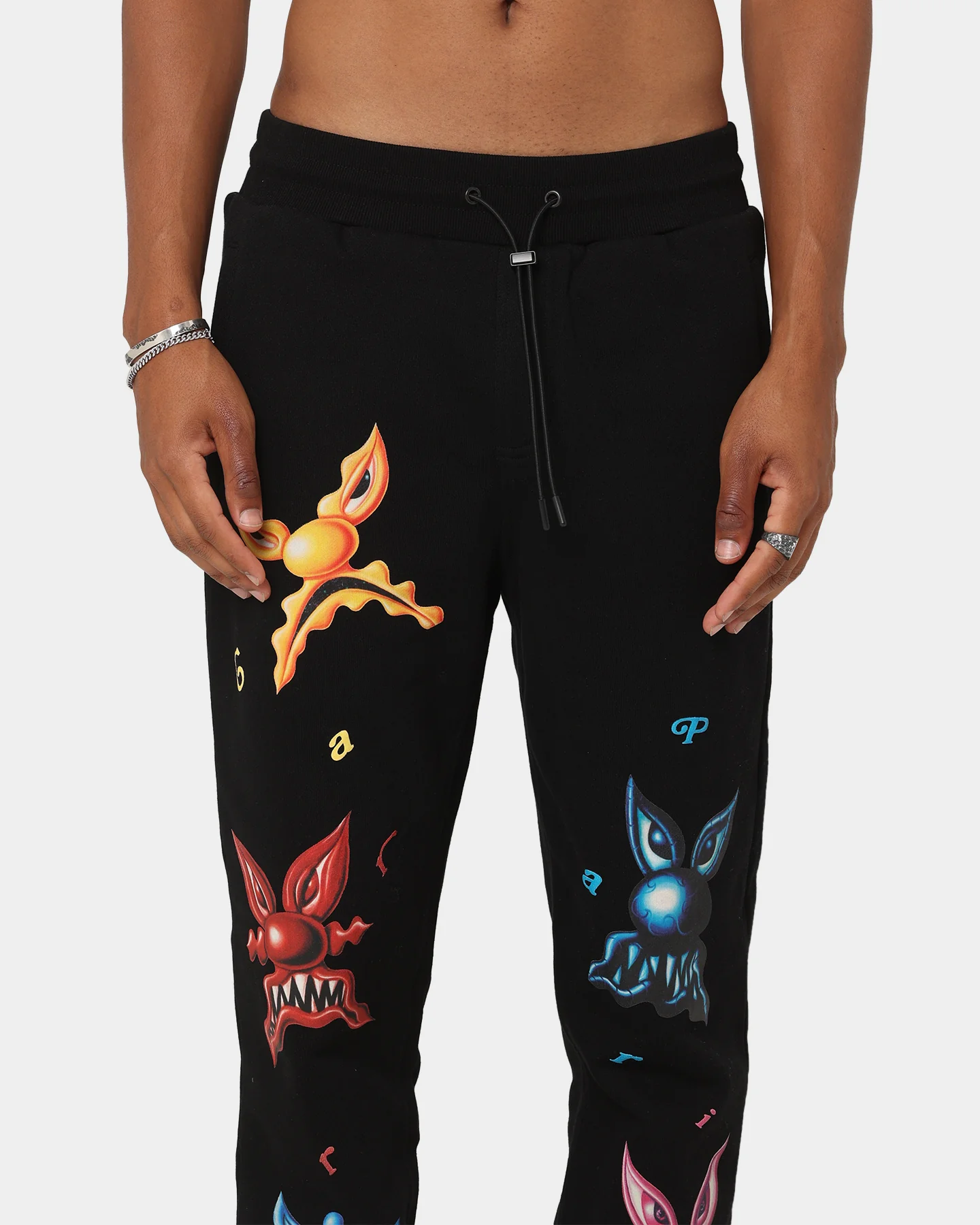 Carre X Kenny Scharf Meanie Track Pants Black - Image 7