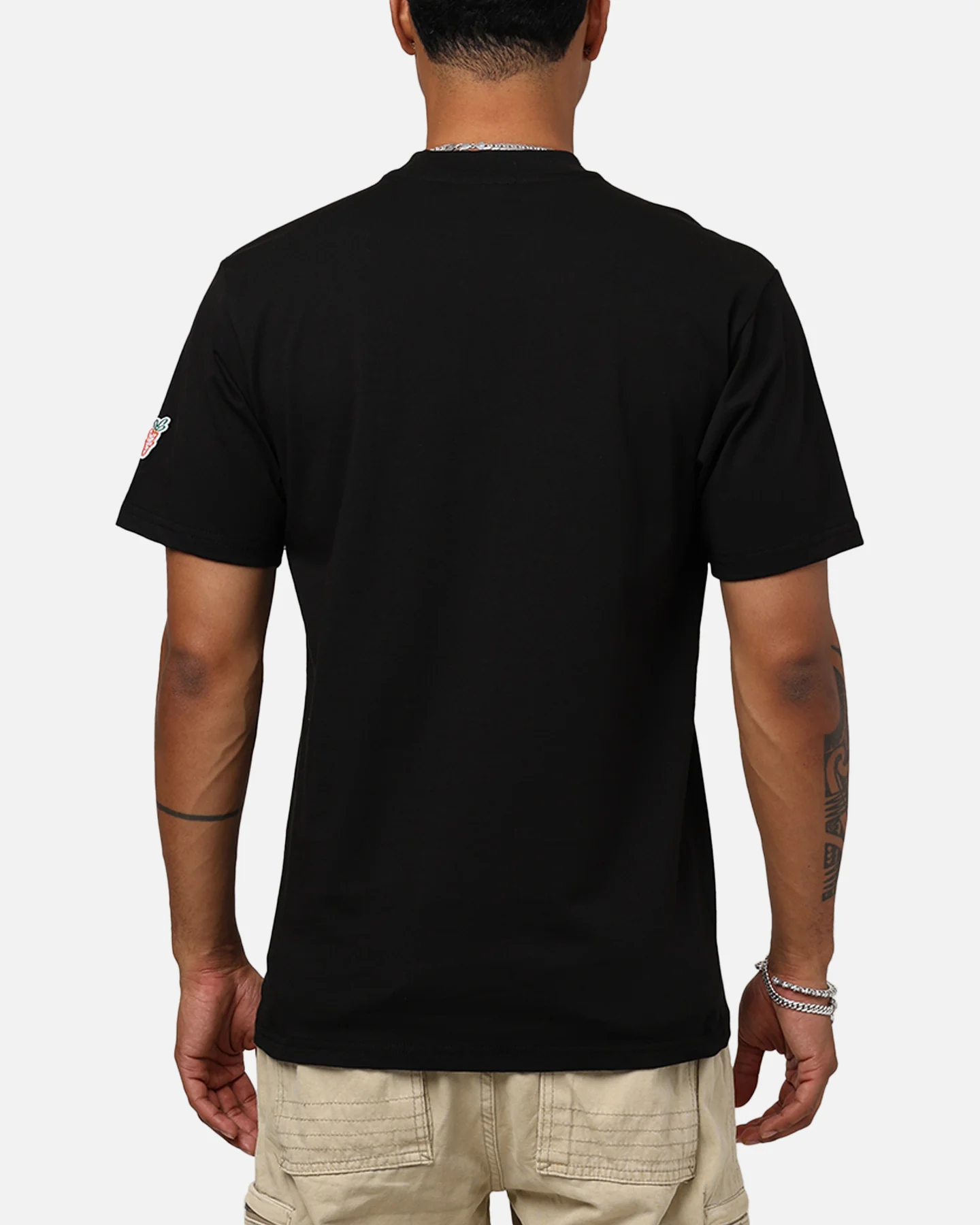 Carrots By Anwar Wordmark T-Shirt Black - Image 2