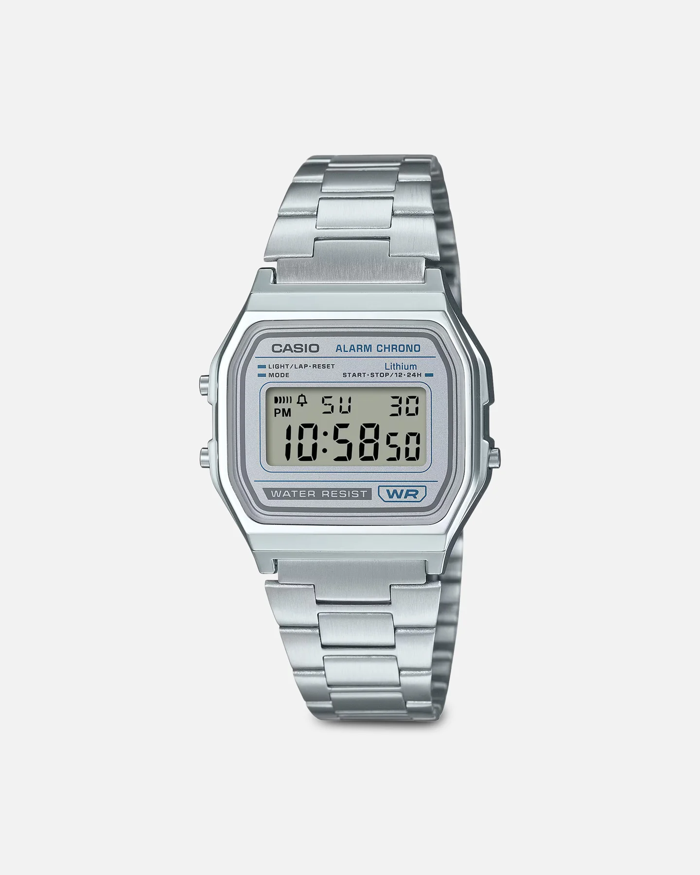 Casio A158WEA-7D Watch Silver/Silver
