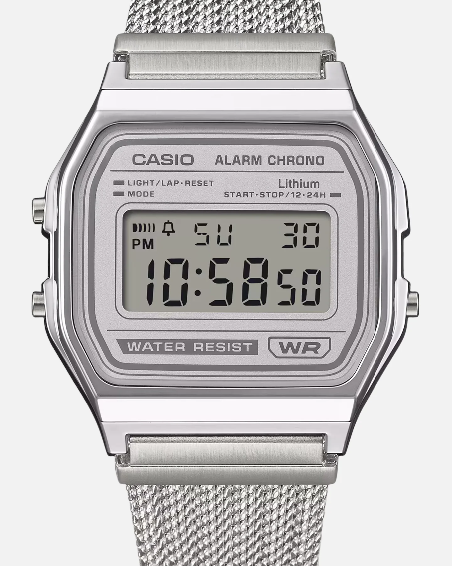 Casio A158WEM-7D Watch Silver - Image 5
