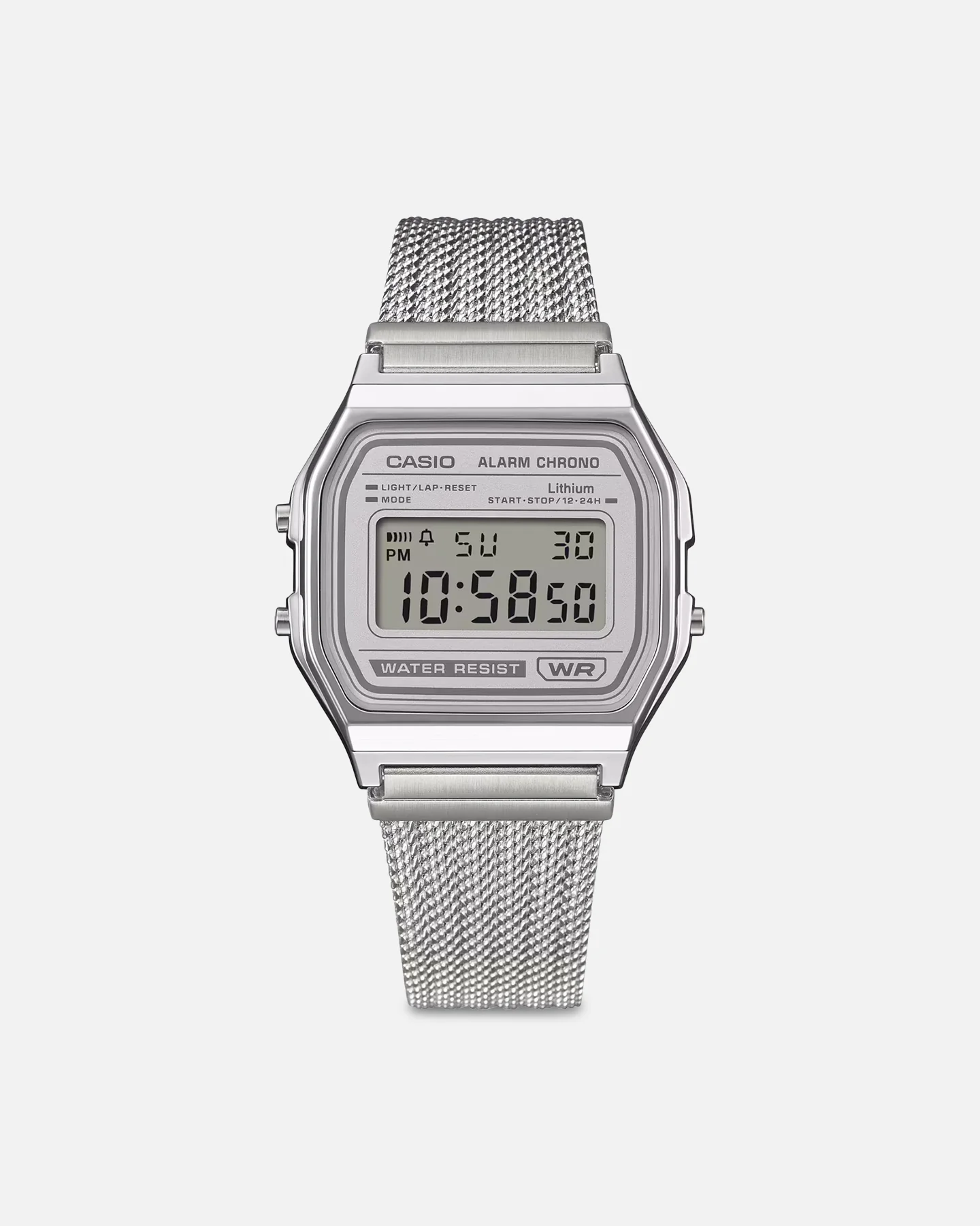 Casio A158WEM-7D Watch Silver - Image 6