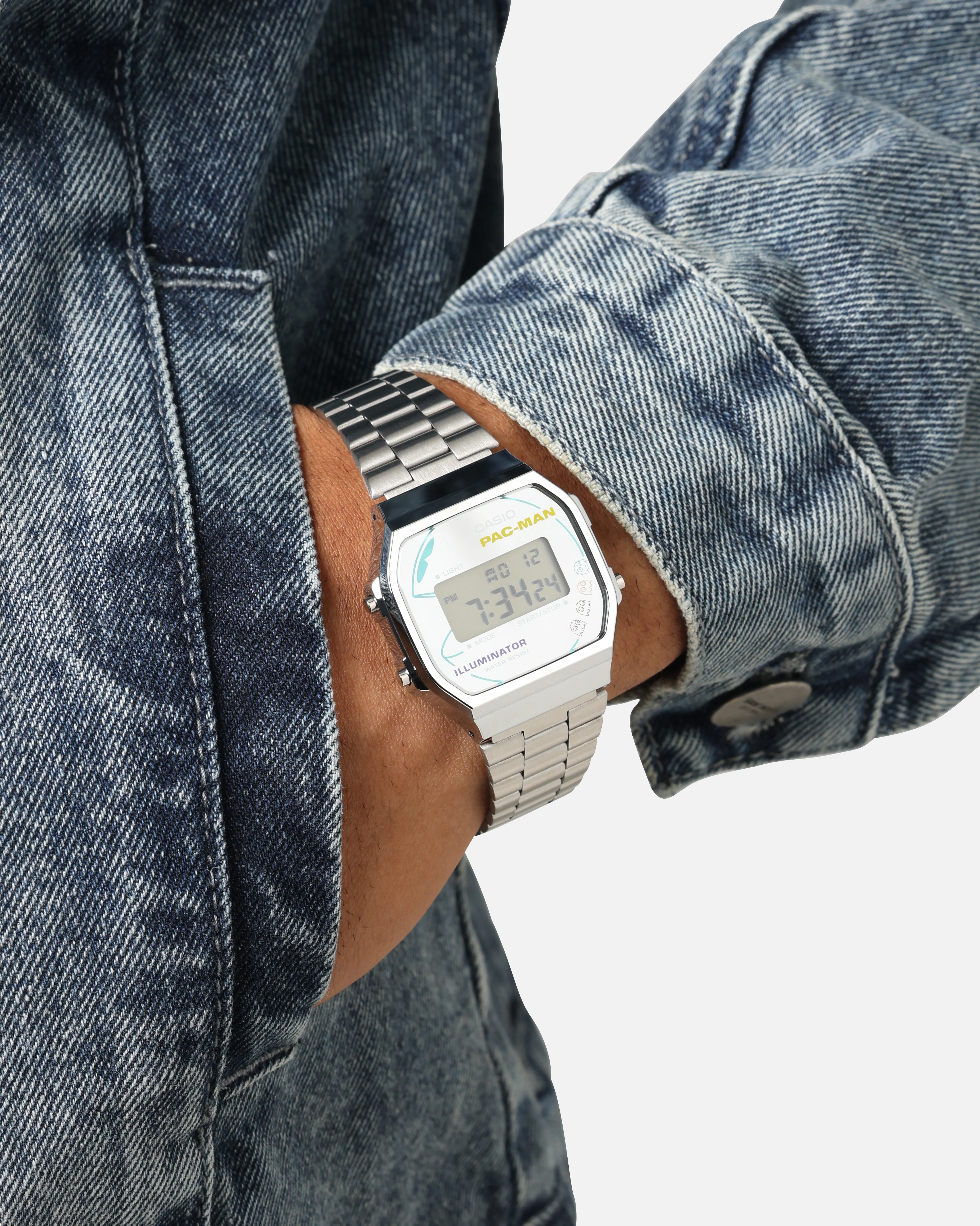 Casio A168WEPC-7A X Pac-Man Watch Silver - Image 2