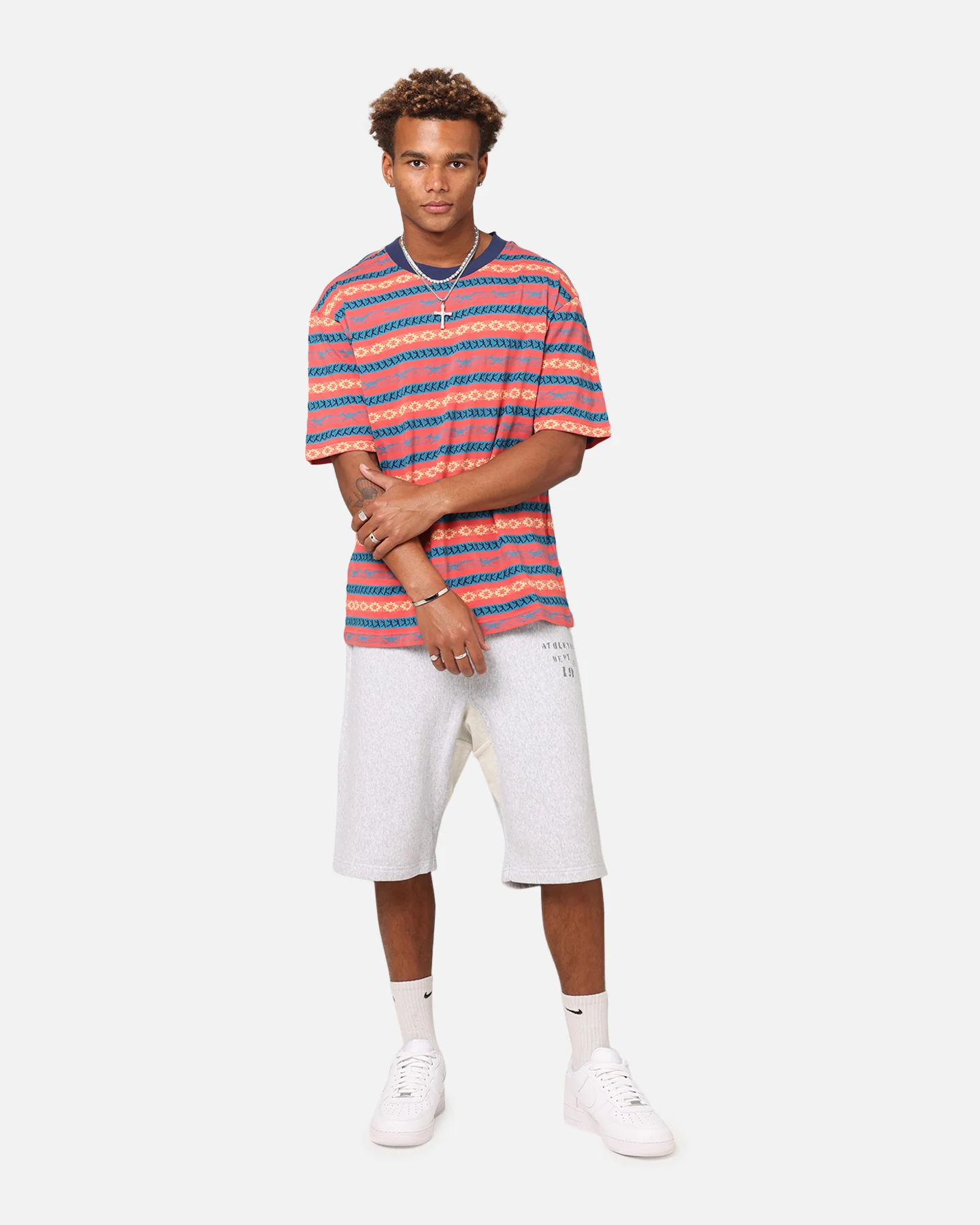 Champion 50's RW Fleece Shorts Oxford Grey Heather - Image 2