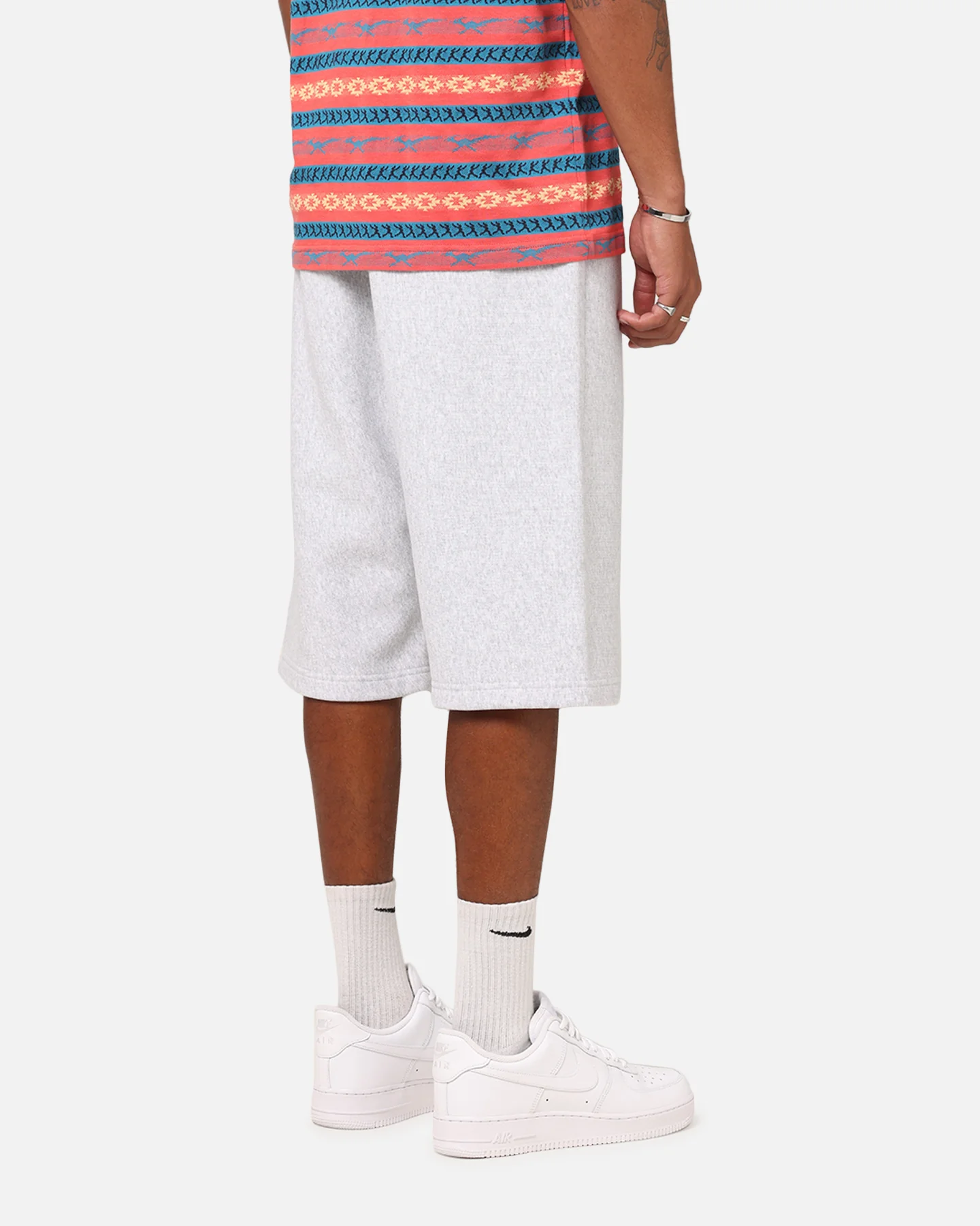 Champion 50's RW Fleece Shorts Oxford Grey Heather - Image 5