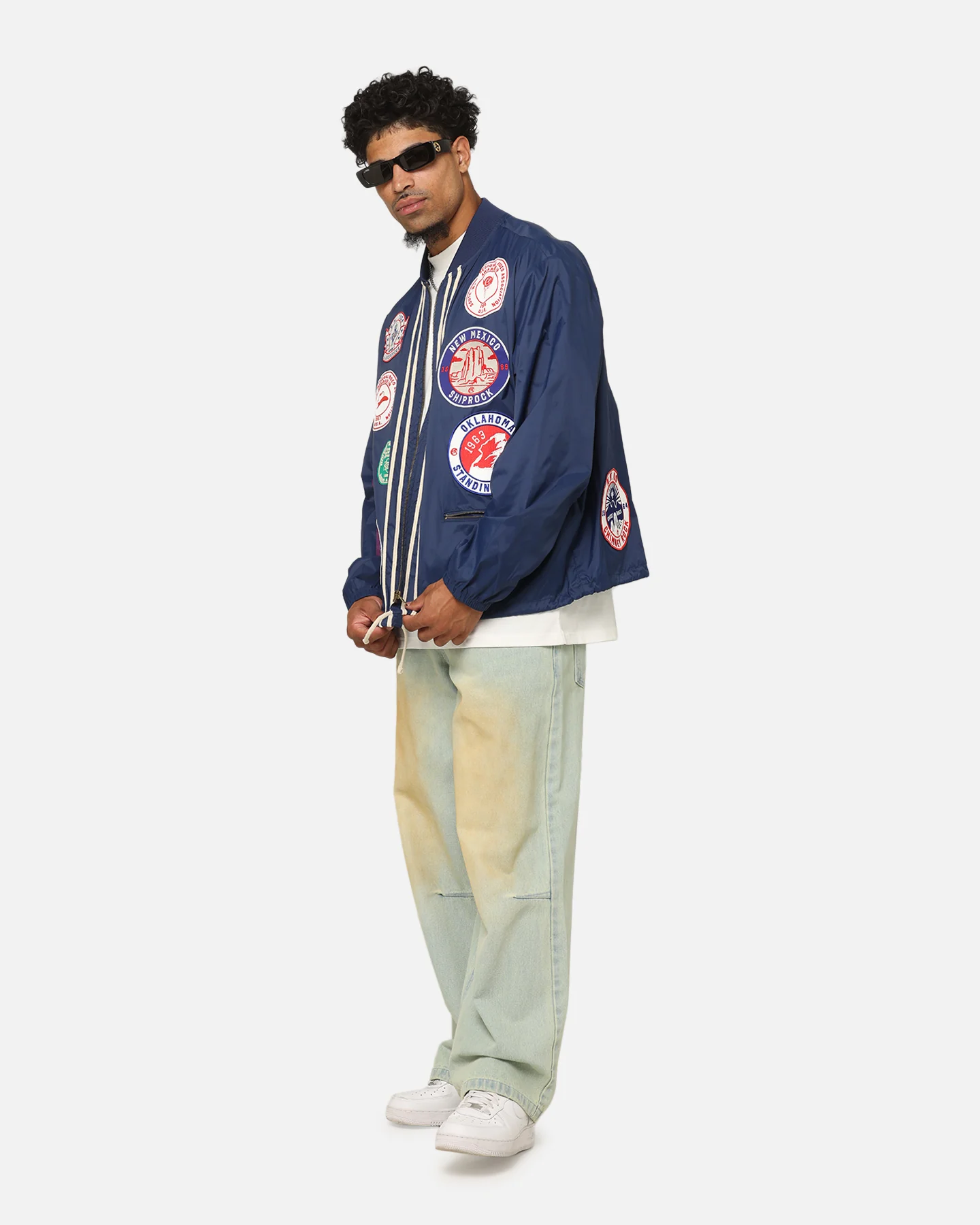 Champion 60's Souvenir Jacket Athetlic Navy Cream - Image 3