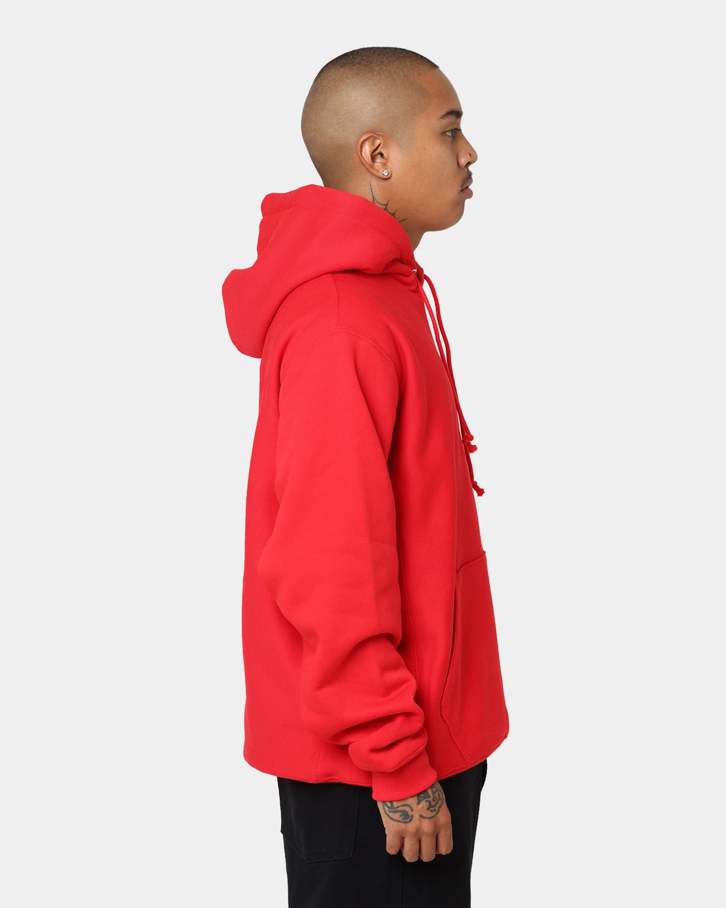 Champion Rev Weave Hoodie Red - Image 5