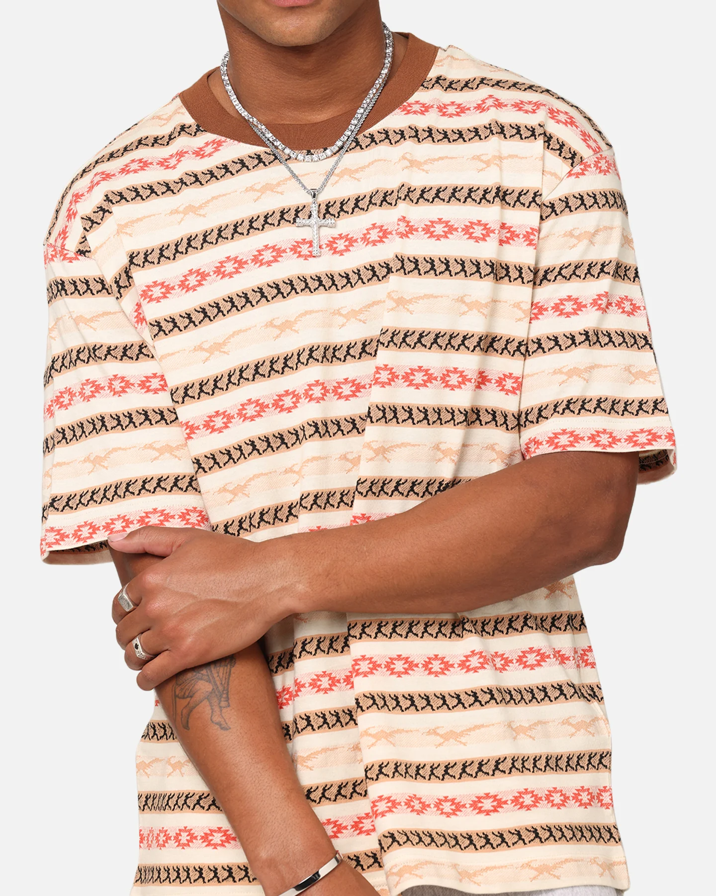 Champion Chimayo Jacquard T-Shirt Sandalwood Red - Image 6