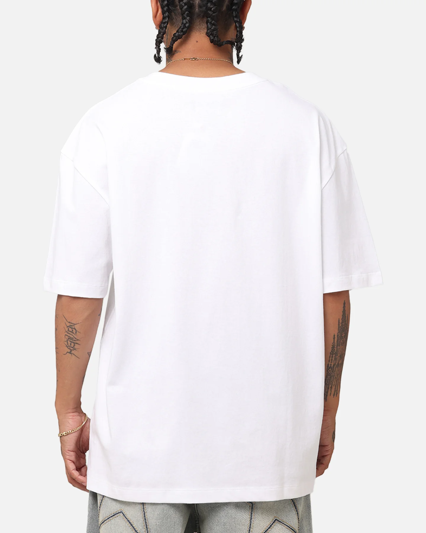 Champion Heritage Collegiate Track And Field T-Shirt White//Black - Image 3
