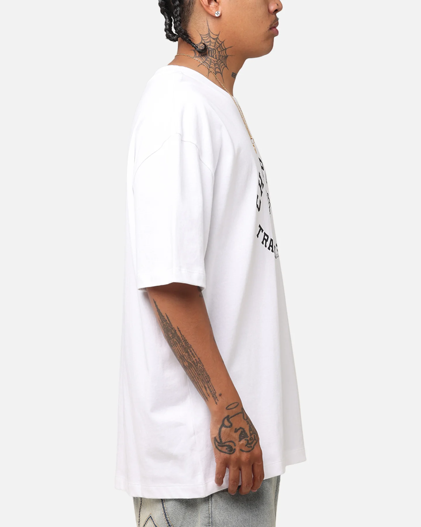 Champion Heritage Collegiate Track And Field T-Shirt White//Black - Image 4