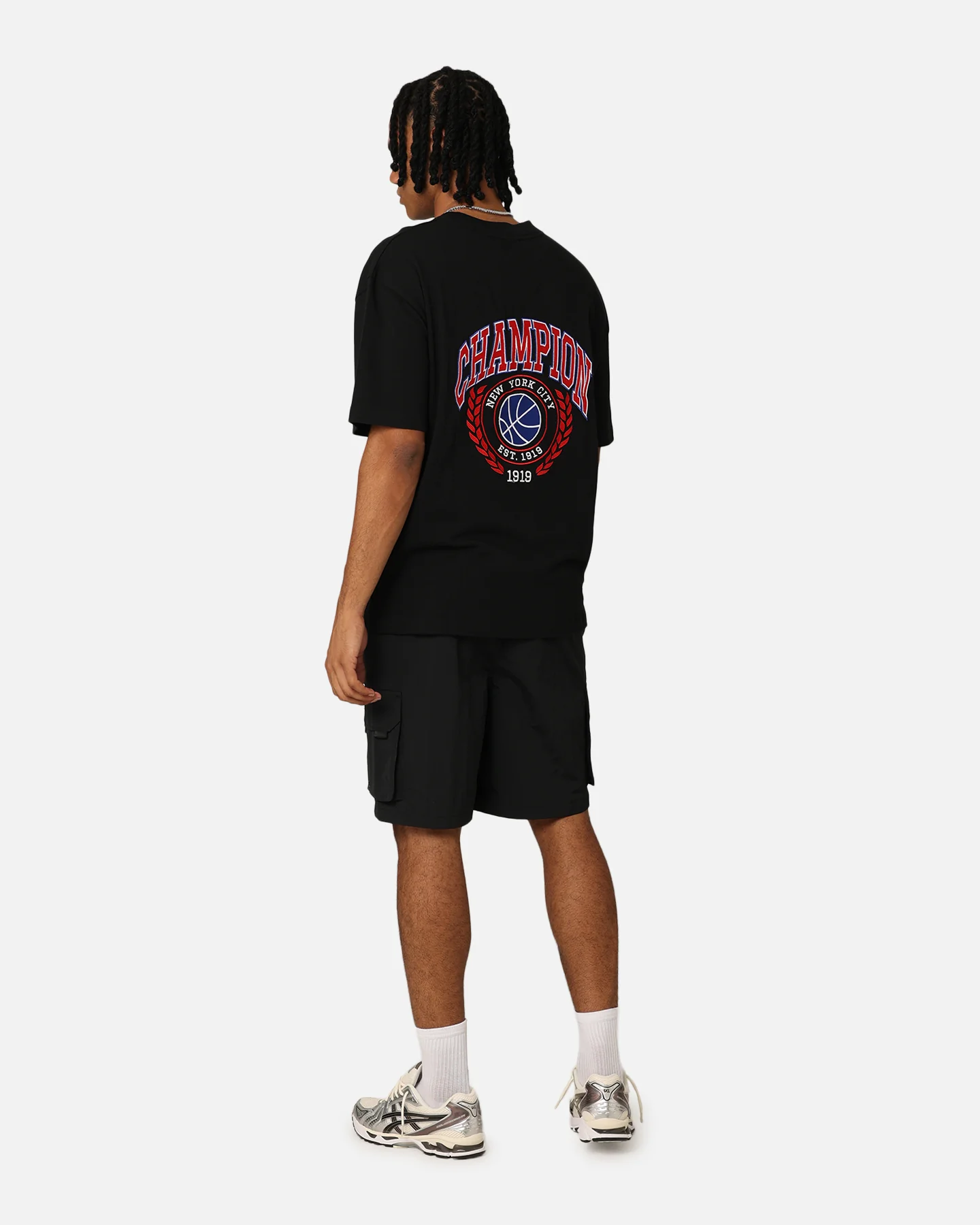 Champion Heritage Field Basketball T-Shirt Black - Image 3