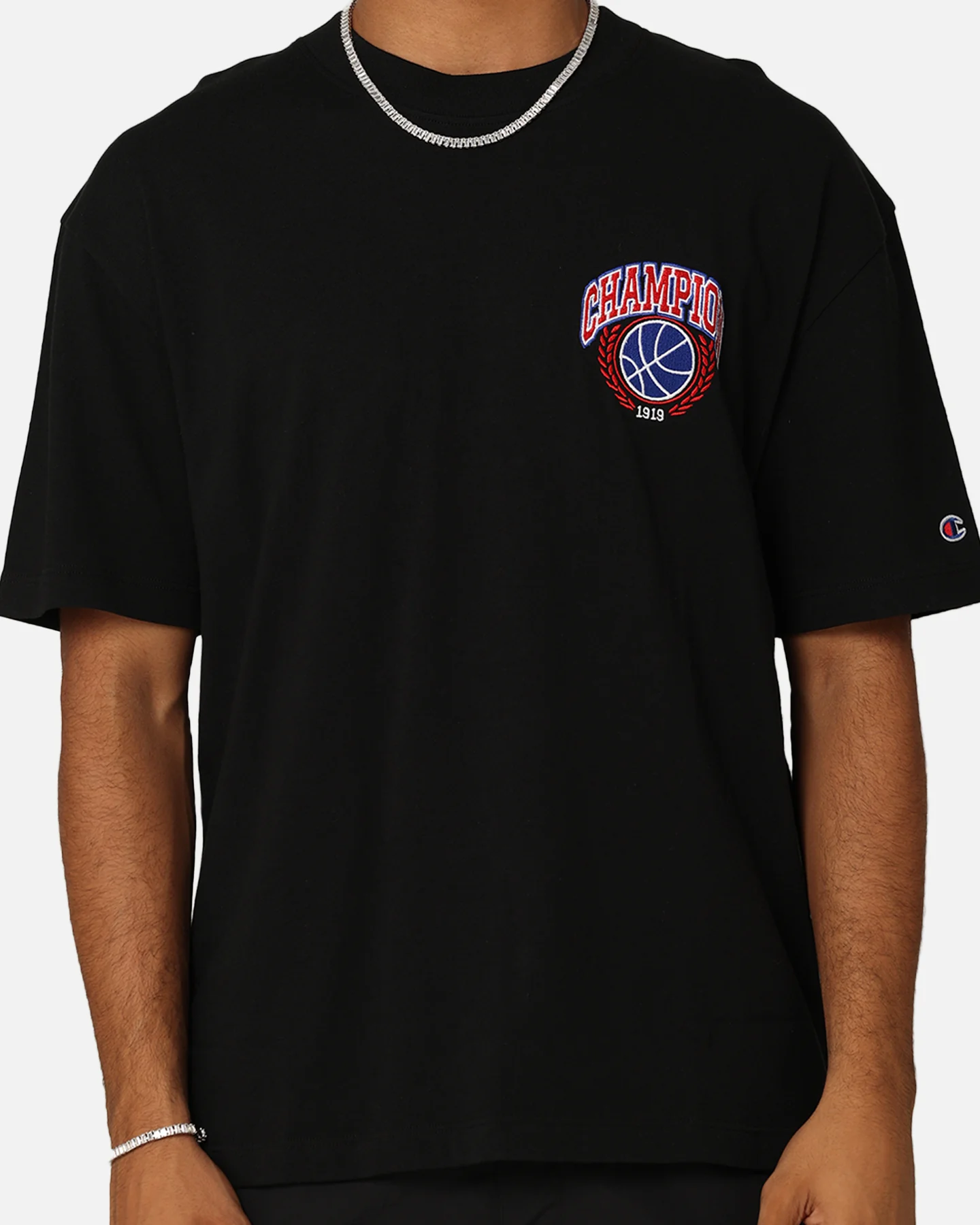 Champion Heritage Field Basketball T-Shirt Black - Image 4