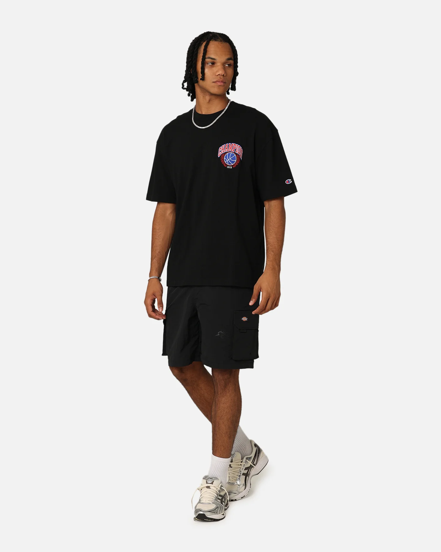 Champion Heritage Field Basketball T-Shirt Black - Image 8
