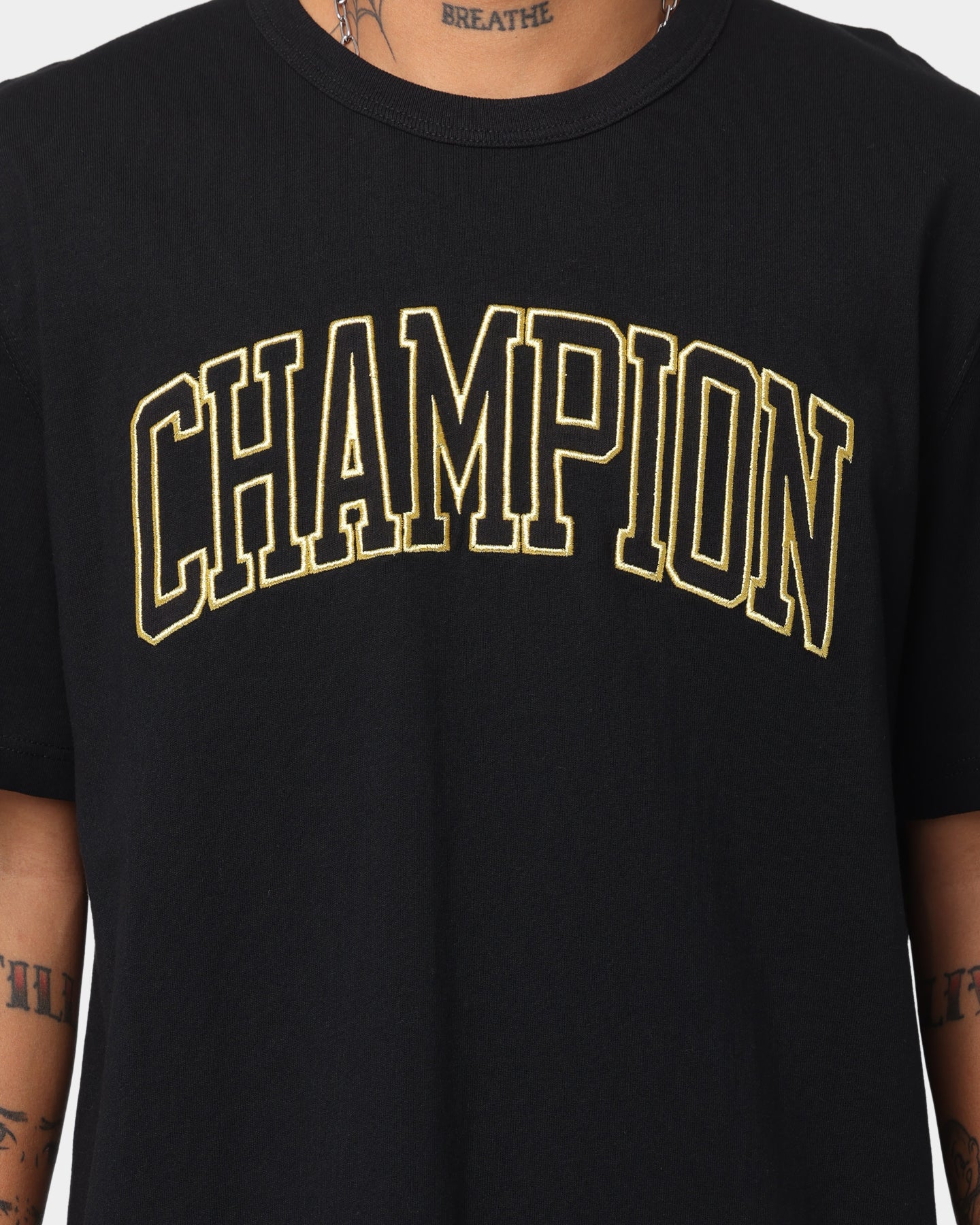 Champion HT Varsity T-Shirt Black - Image 3
