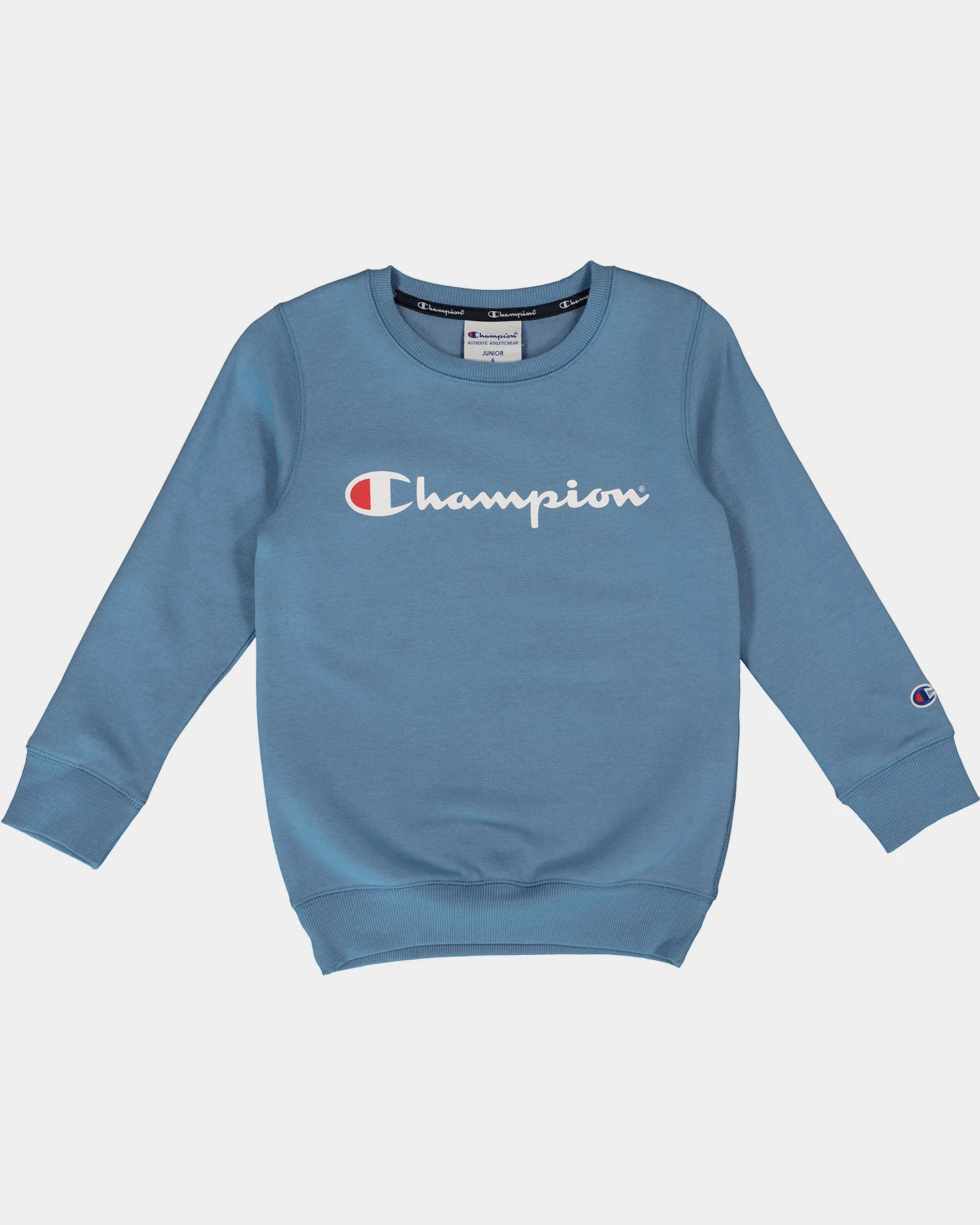 Champion Kids' Script Crewneck Denim Fade - Image 3