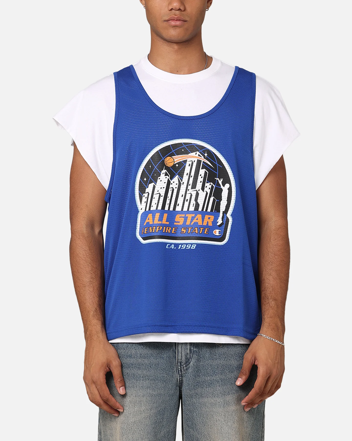 Champion LFS Empire State 2-fer Mesh T-Shirt Black/Multi
