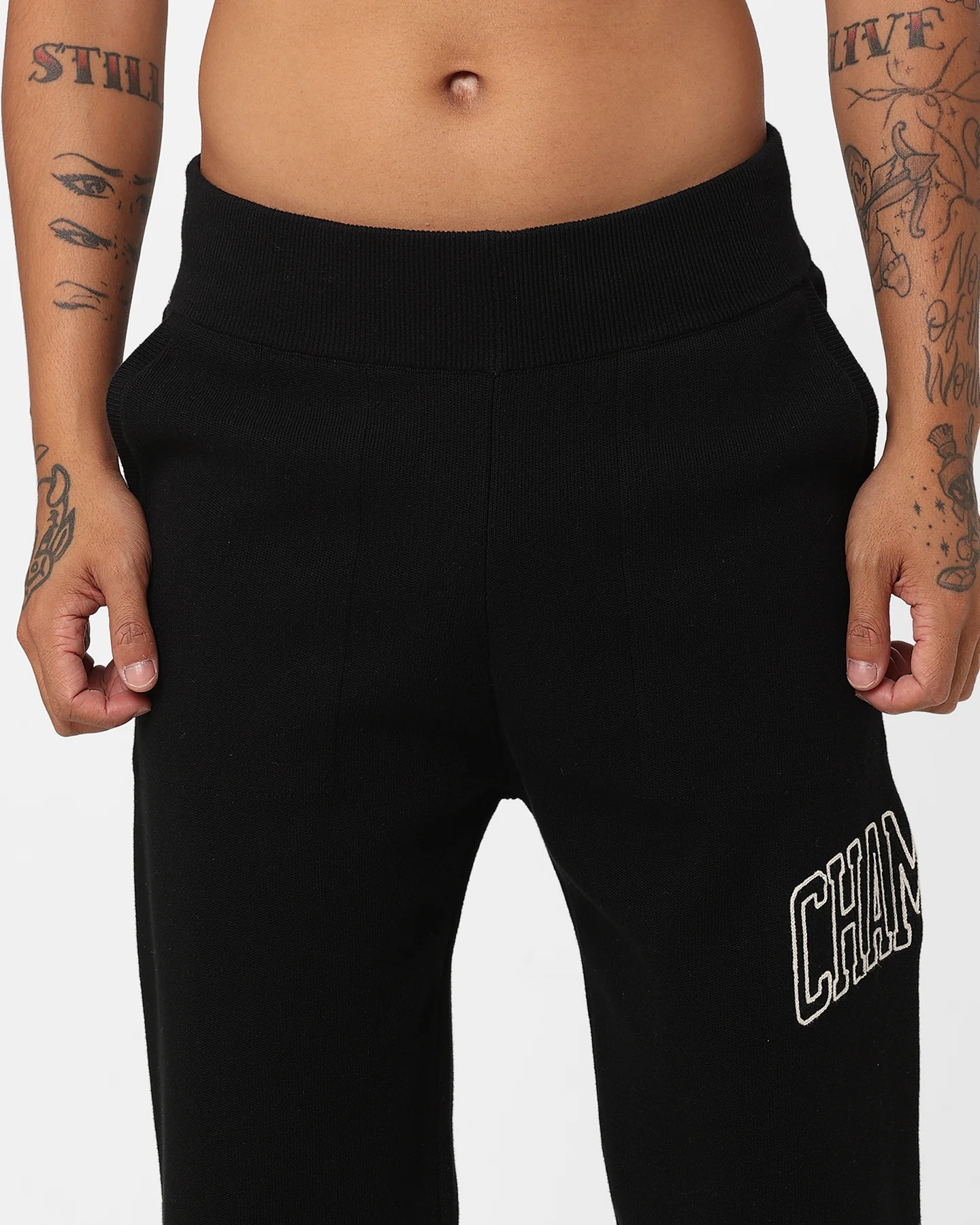 Champion Lifestyle Knitted Joggers Black - Image 8