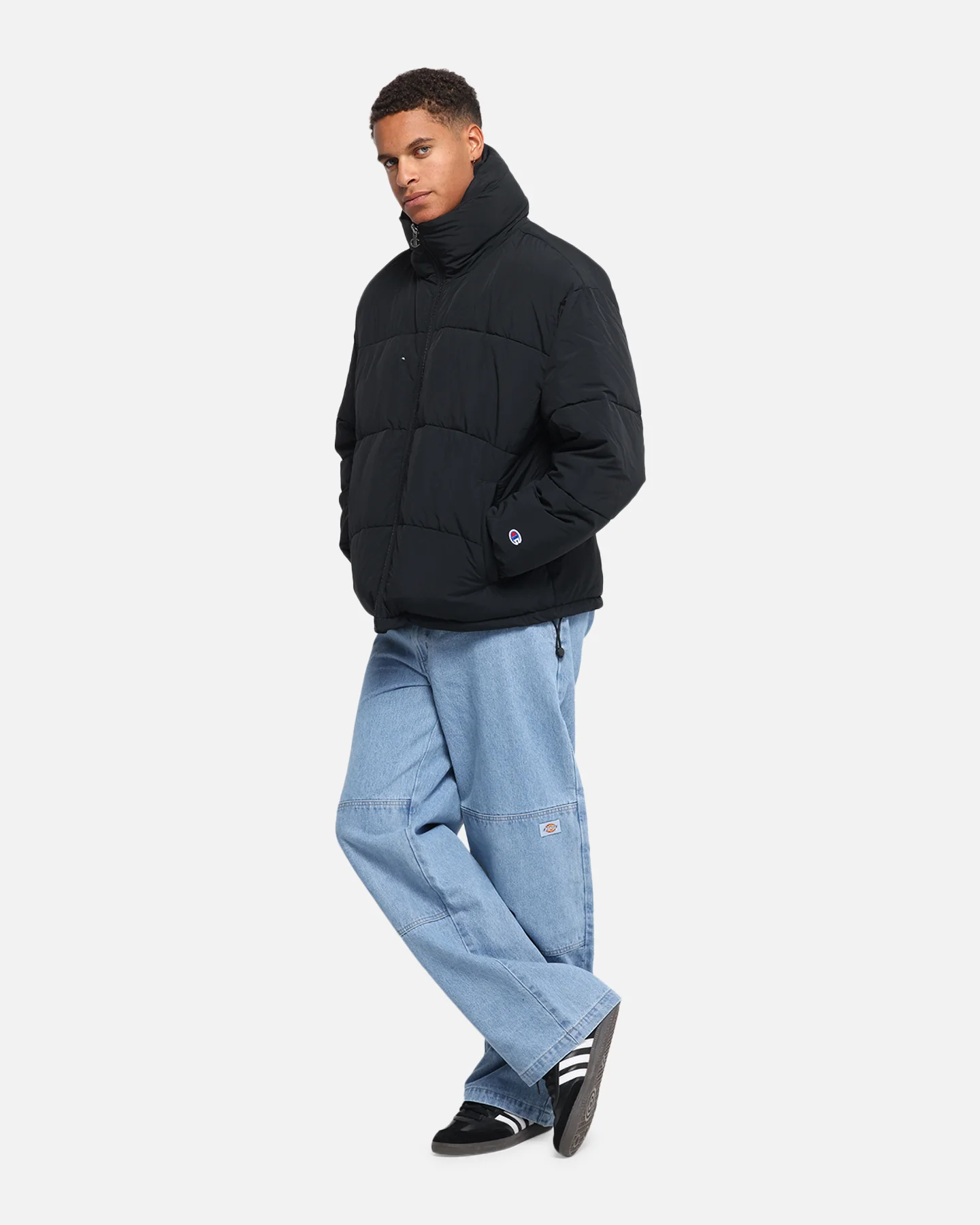 Champion Reb Puffer Jacket Black - Image 2