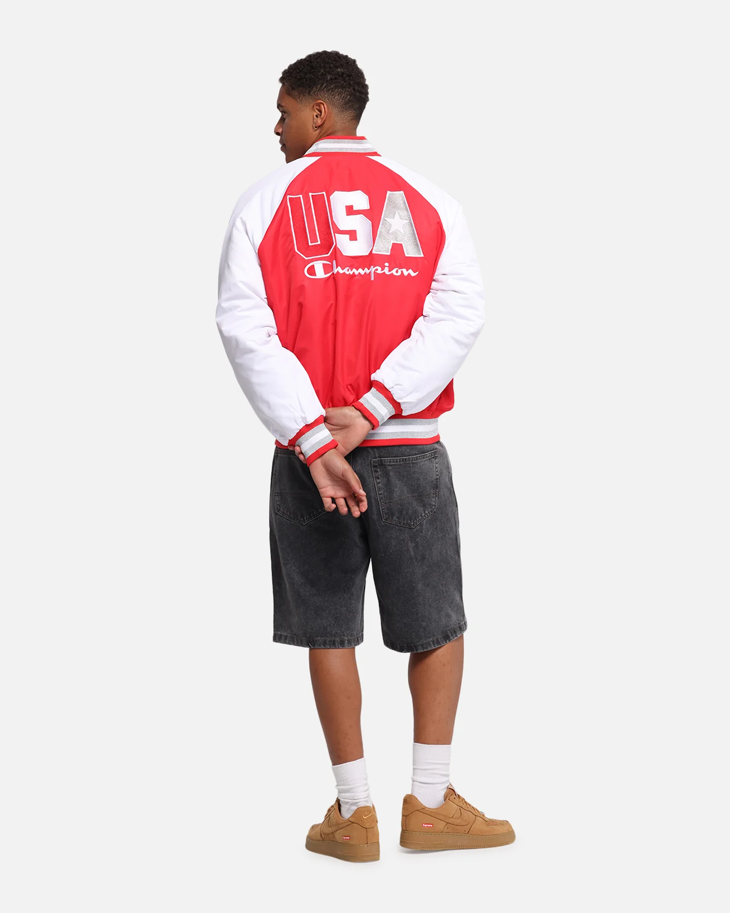 Champion Rebel USA Letterman Jacket Red Spark Csi - Image 3