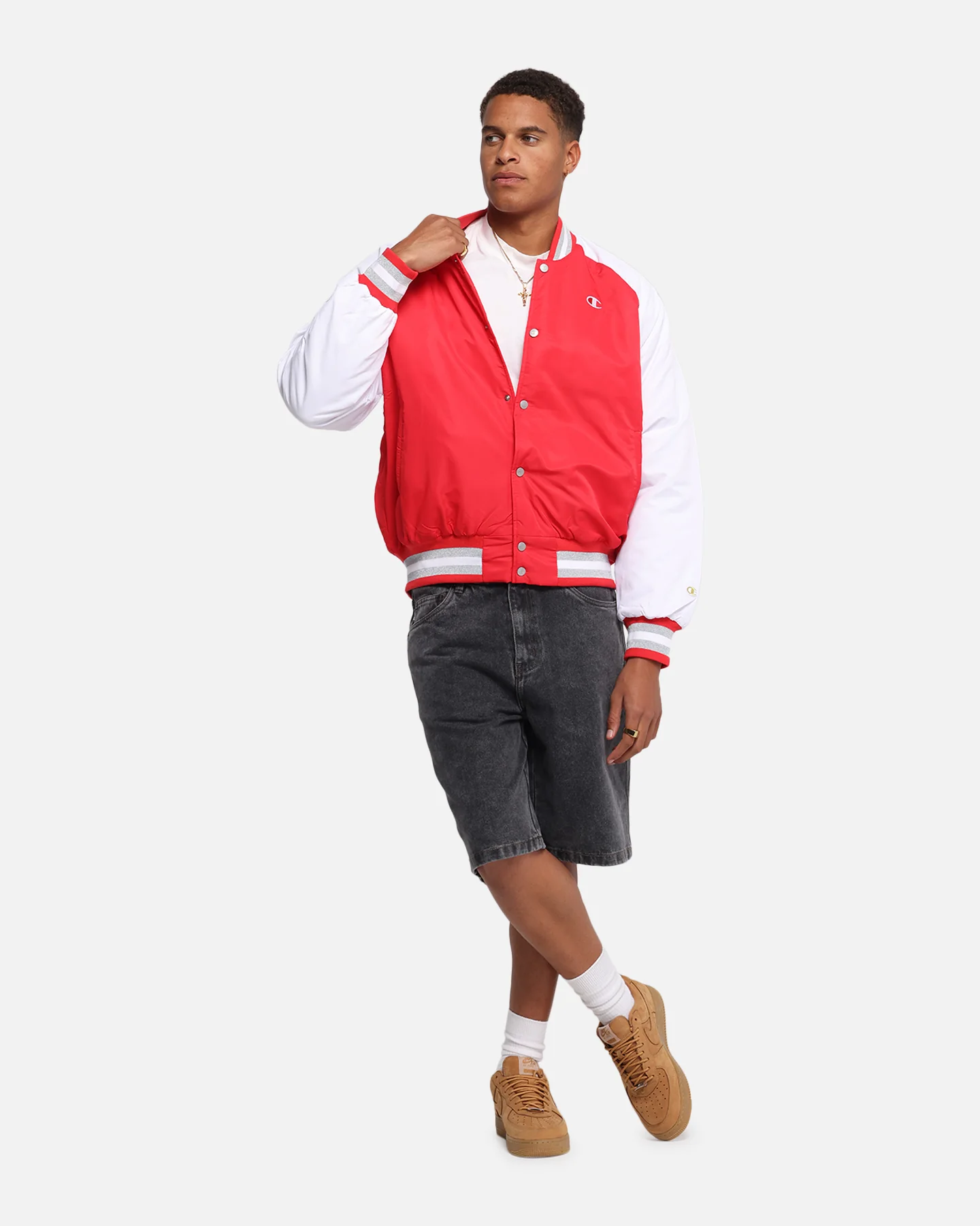 Champion Rebel USA Letterman Jacket Red Spark Csi - Image 4