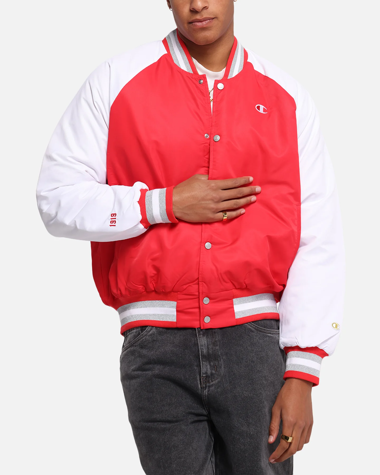 Champion Rebel USA Letterman Jacket Red Spark Csi - Image 7