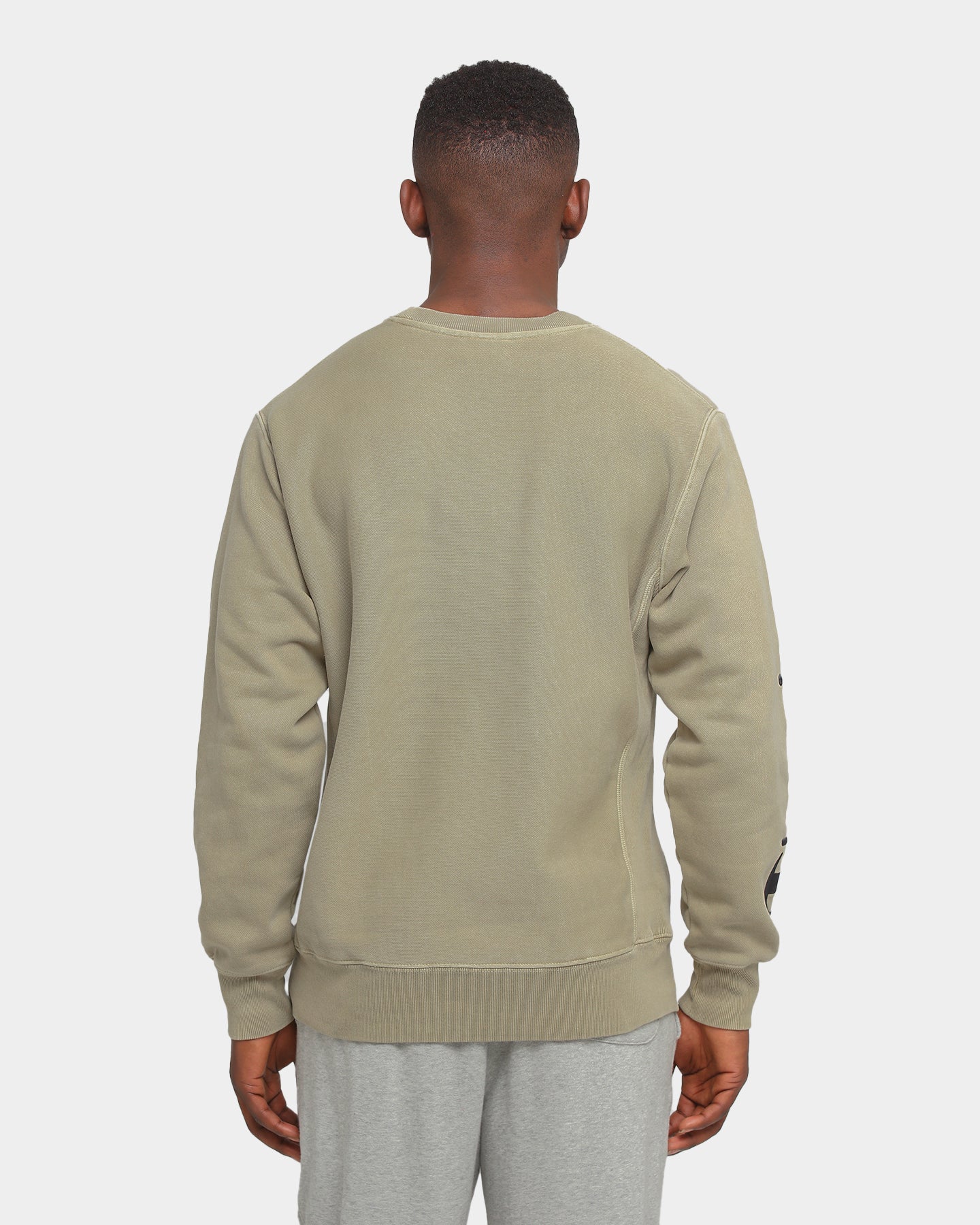 Champion Rev Weave Multi Script Crew American Khaki - Image 3