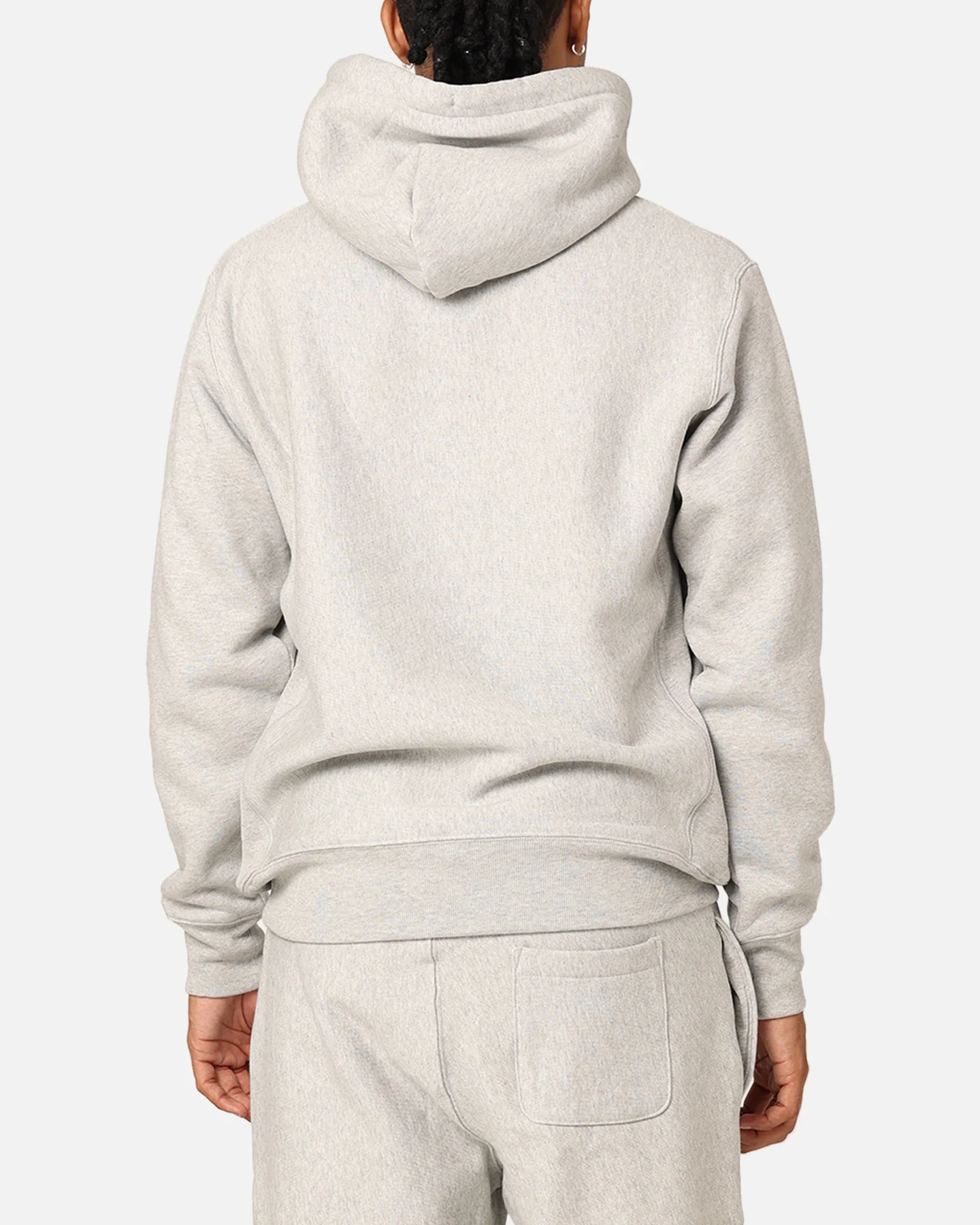 Champion Reverse Weave Small C Hoodie Oxford Heather - Image 3