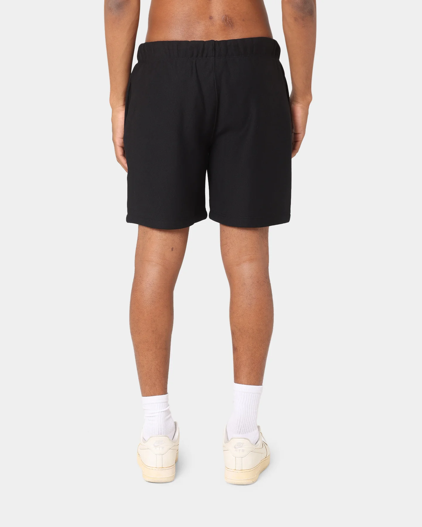 Champion Reverse Weave Varsity Shorts Black - Image 5