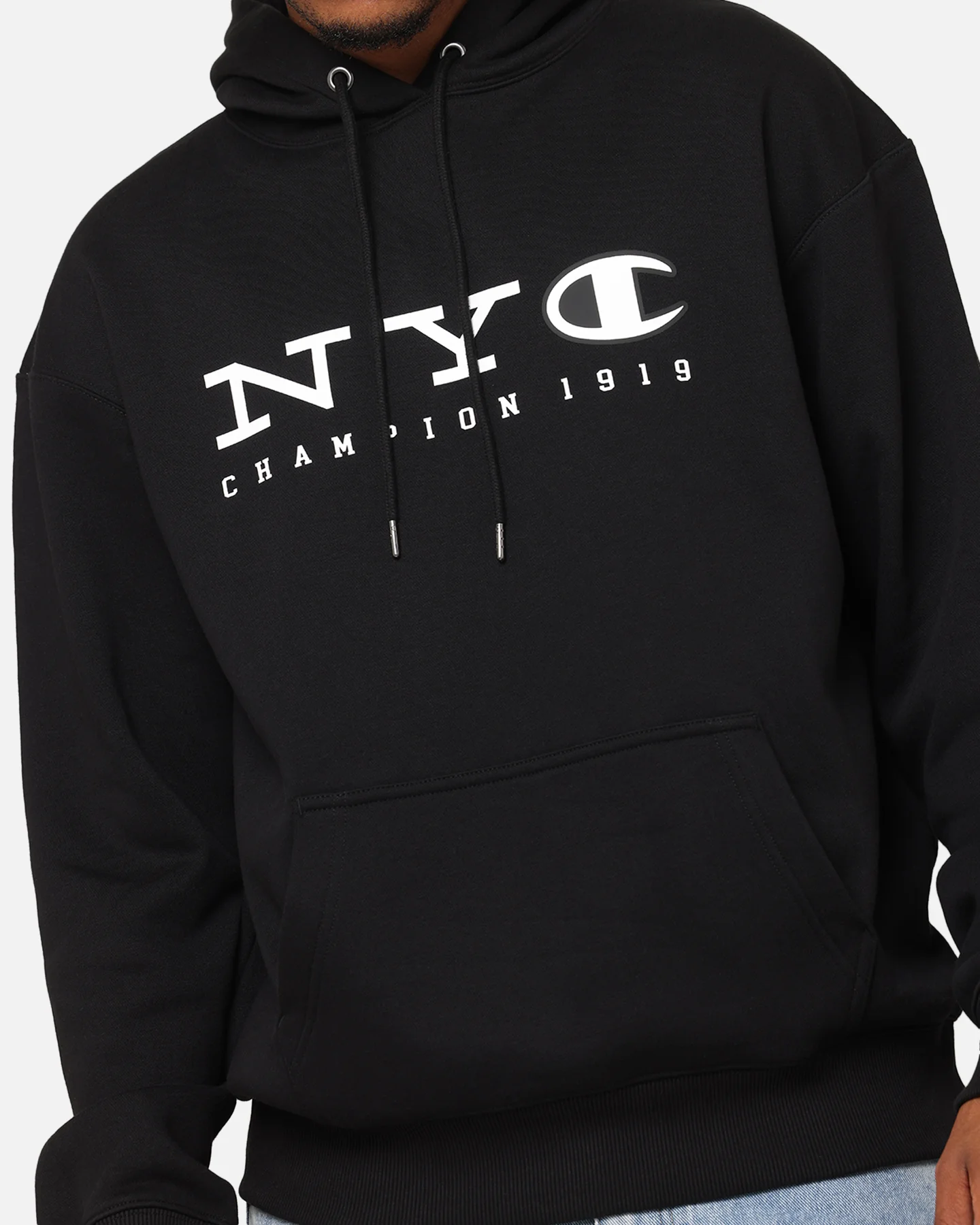 Champion Rochester Graphic Hoodie Black - Image 6