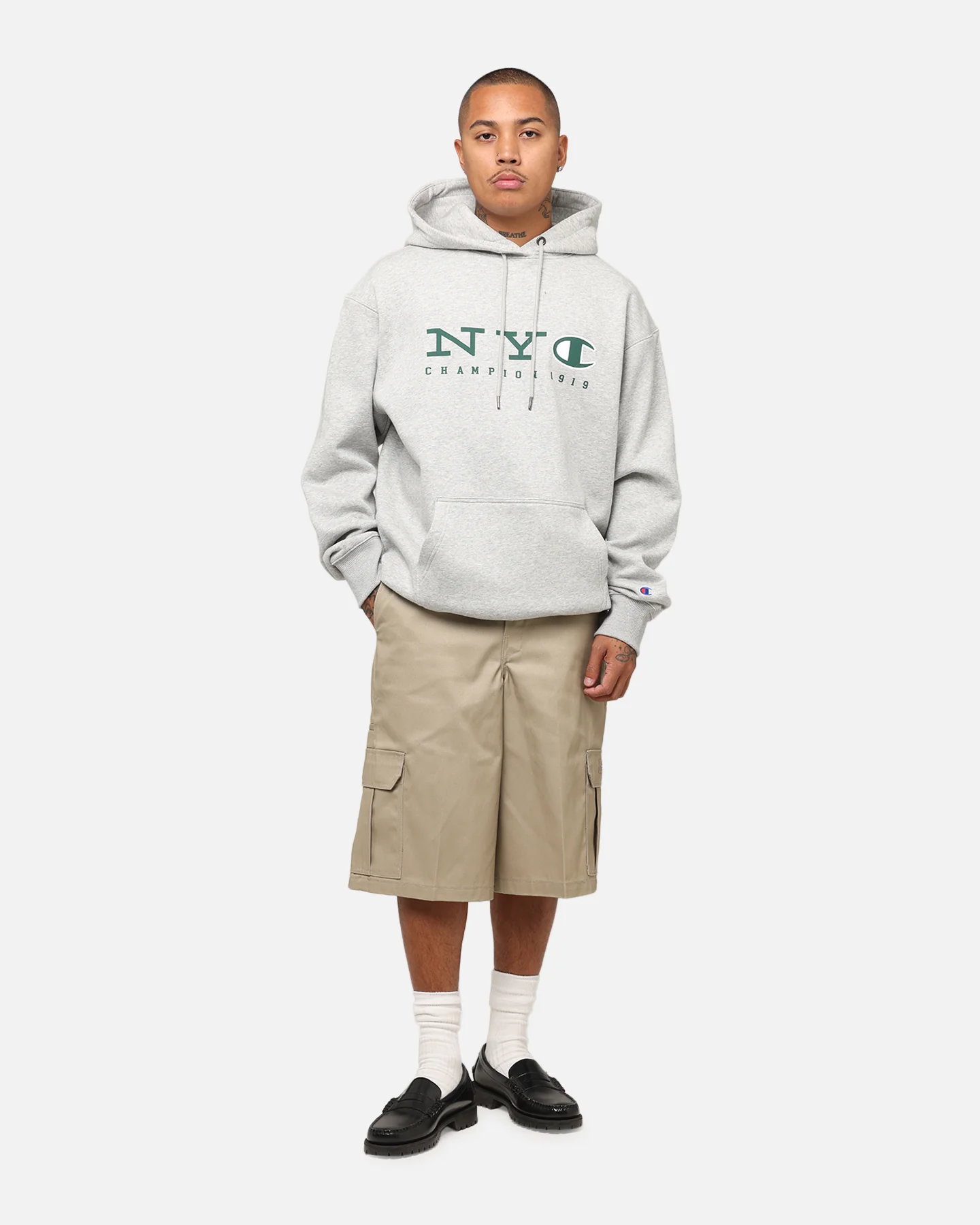 Champion Rochester Graphic Hoodie Grey - Image 2