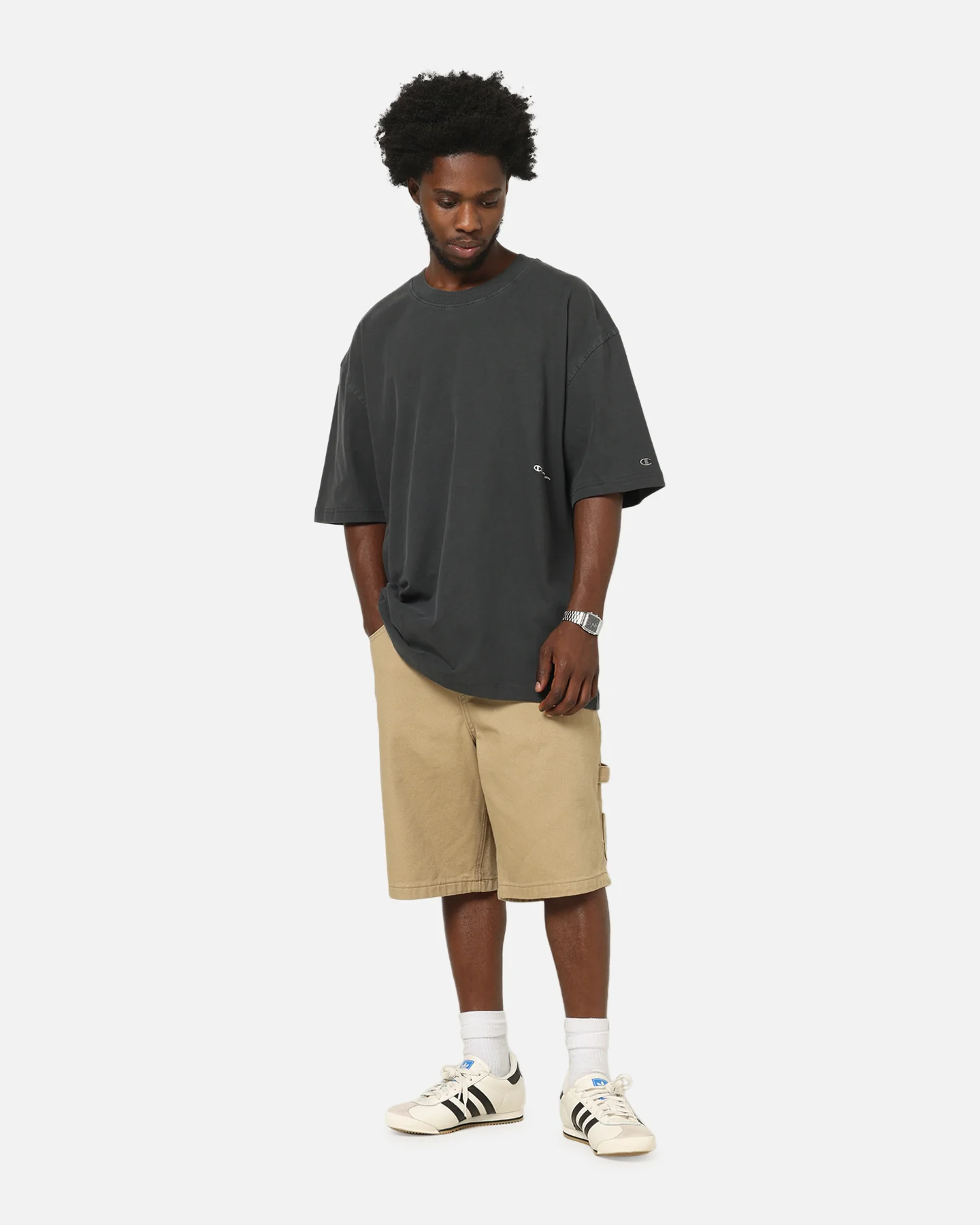 Champion Rochester Vintage Wash T-Shirt Black - Image 2