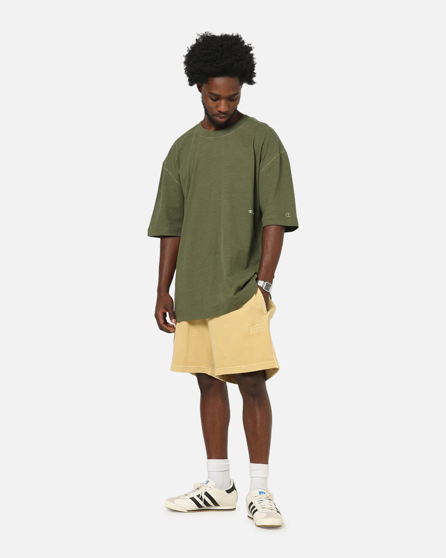 Champion Rochester Vintage Wash T-Shirt Immersive Olive - Image 2
