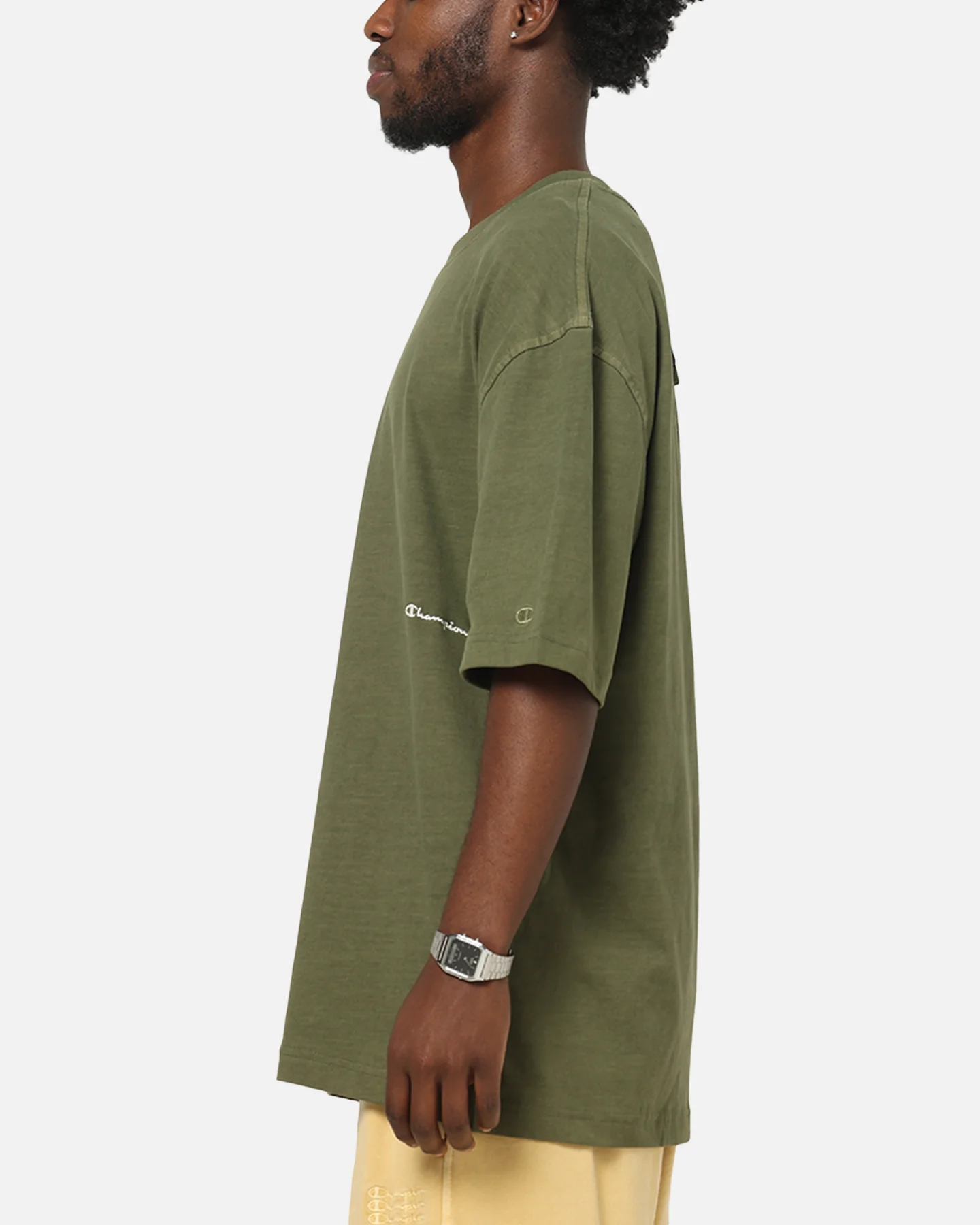 Champion Rochester Vintage Wash T-Shirt Immersive Olive - Image 5