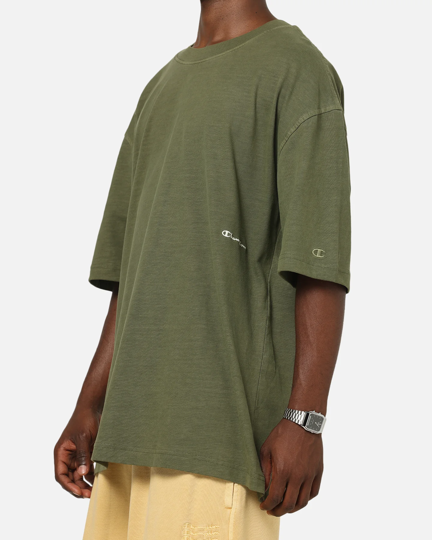 Champion Rochester Vintage Wash T-Shirt Immersive Olive - Image 6