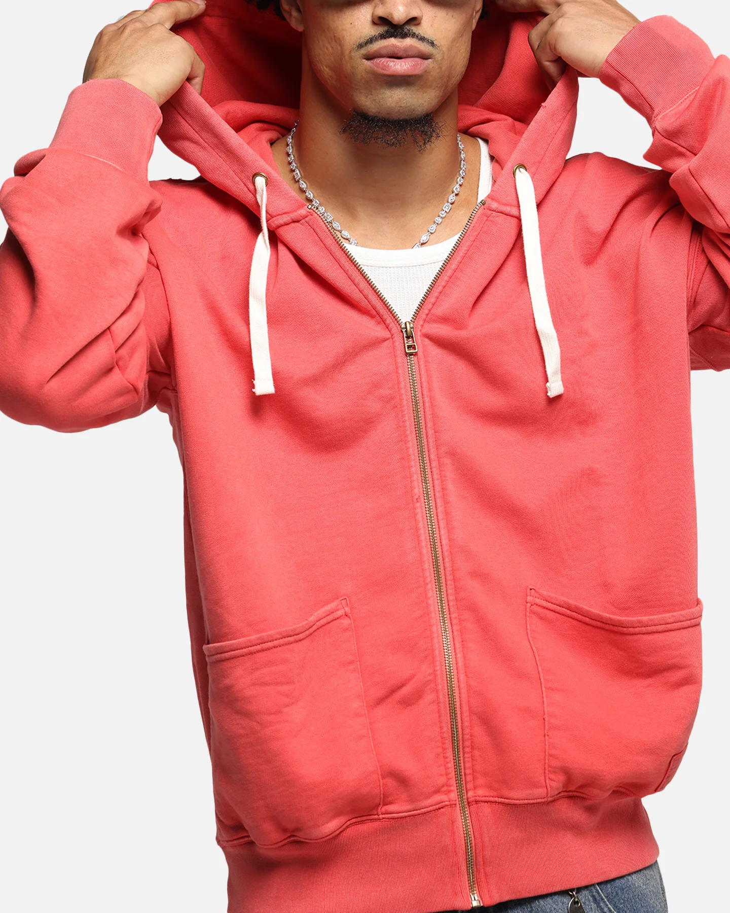 Champion Time Capsule Full Zip-Through Hoodie Red - Image 6