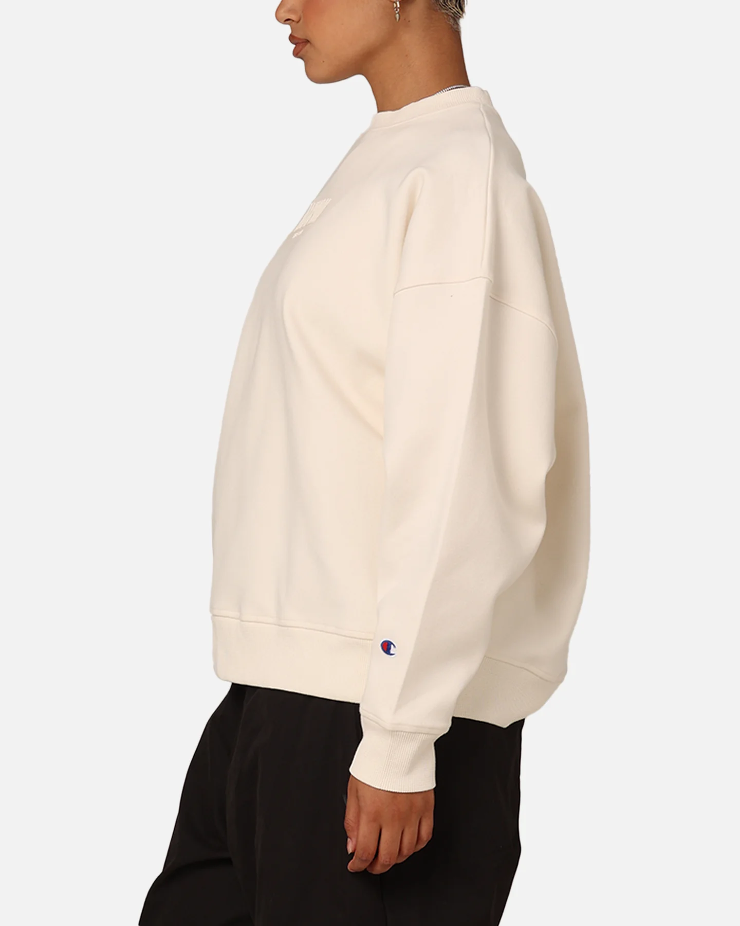 Champion Women's Rochester Base Crewneck White Ferrari - Image 5