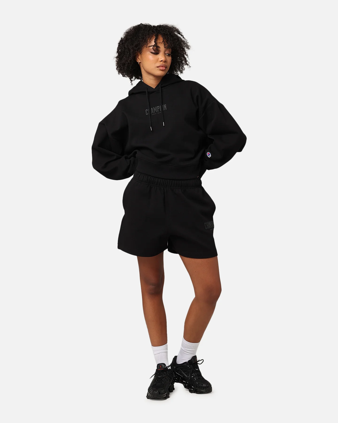 Champion Women's Rochester Base Hoodie Black - Image 2