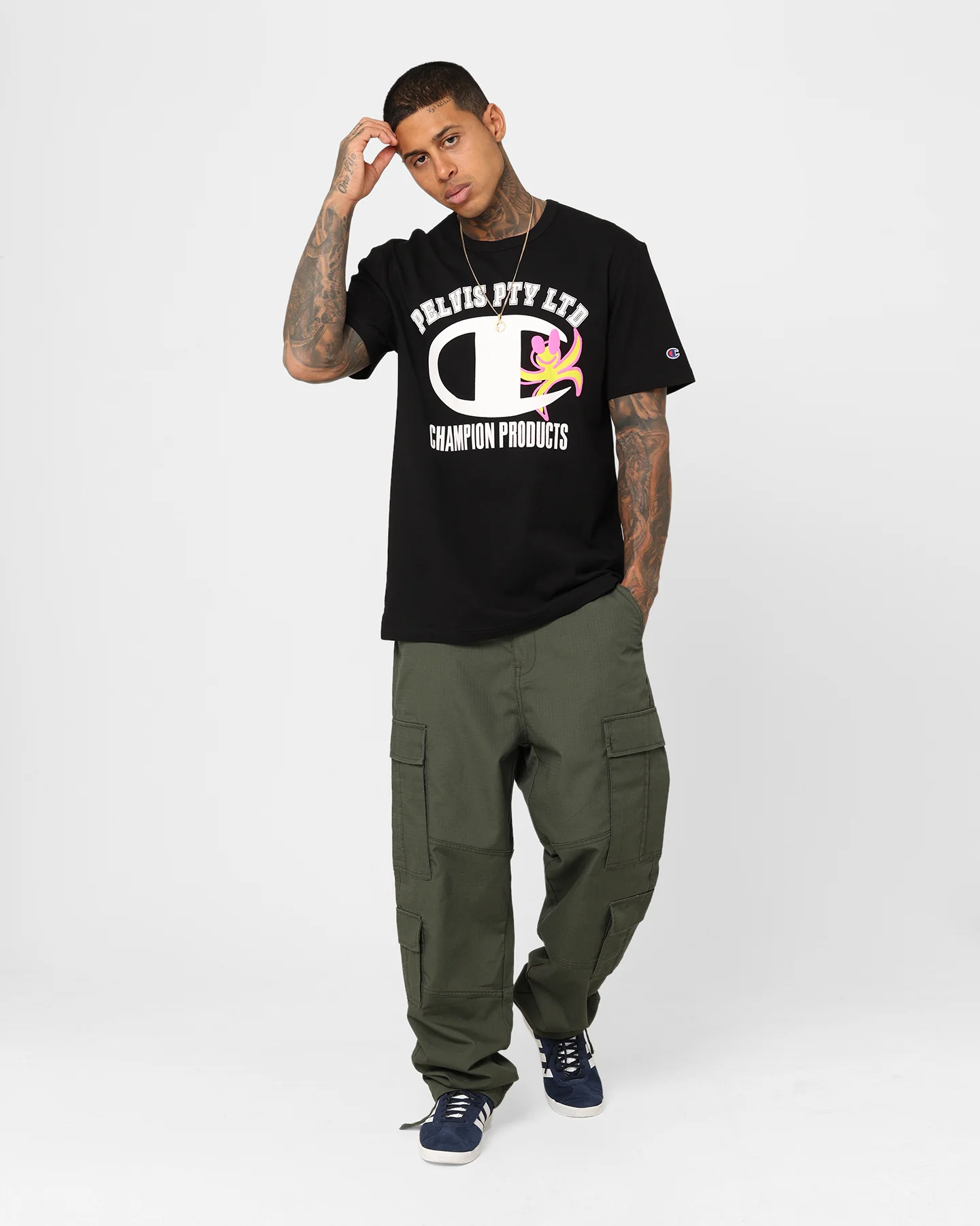 Champion X Pelvis Graphic T-Shirt Black - Image 2