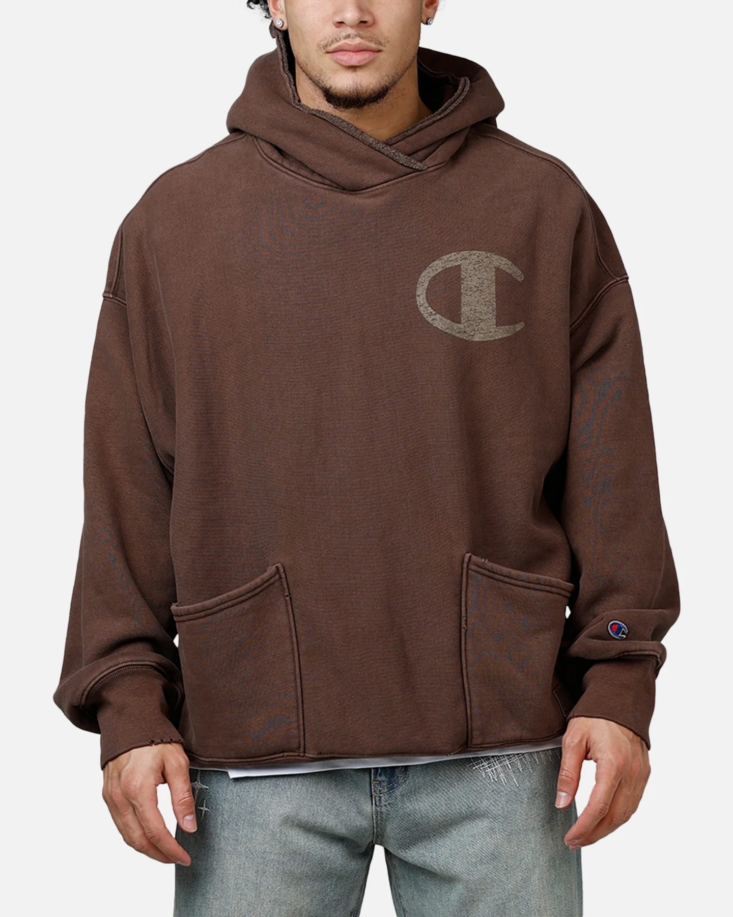 Champion XXL Hoodie Chocolate - Image 2